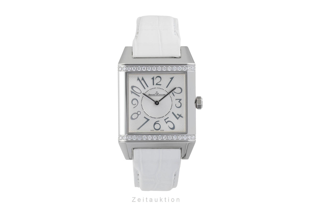 Jaeger-LeCoultre Reverso Squadra Diamanten Edelstahl Damenuhr Ref. 234.8.47  [2604843]