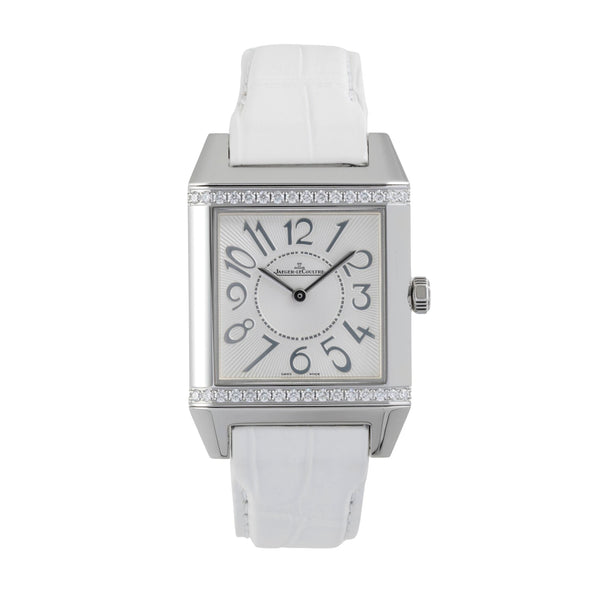 Jaeger-LeCoultre Reverso Squadra Diamanten Edelstahl Damenuhr Ref. 234.8.47  [2604843]