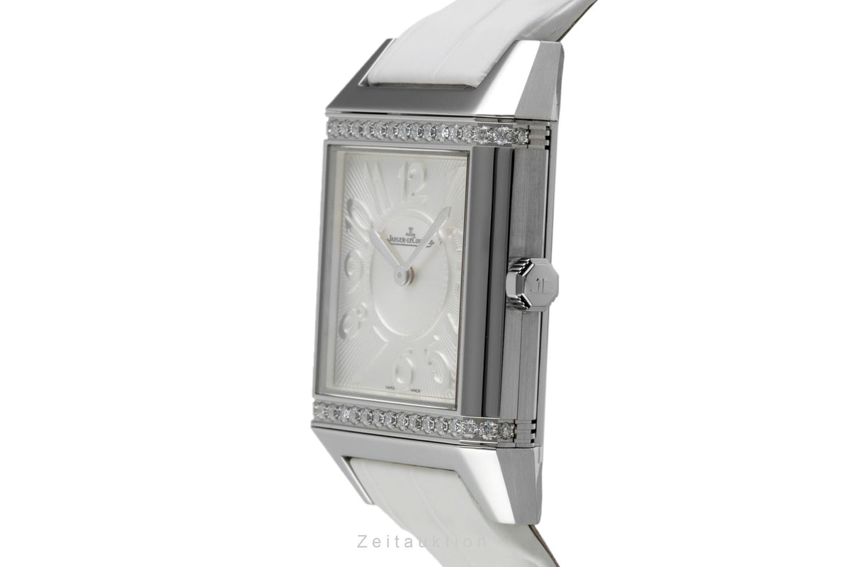 Jaeger-LeCoultre Reverso Squadra Diamanten Edelstahl Damenuhr Ref. 234.8.47  [2604843]