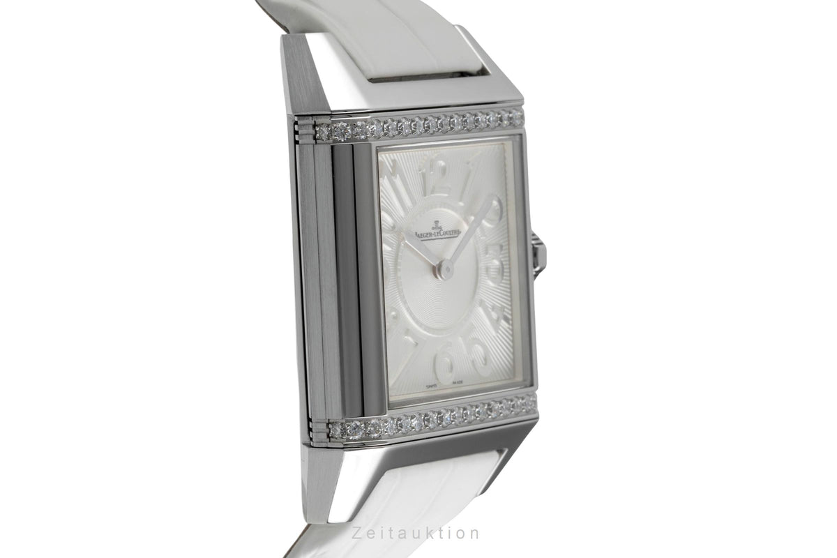 Jaeger-LeCoultre Reverso Squadra Diamanten Edelstahl Damenuhr Ref. 234.8.47  [2604843]