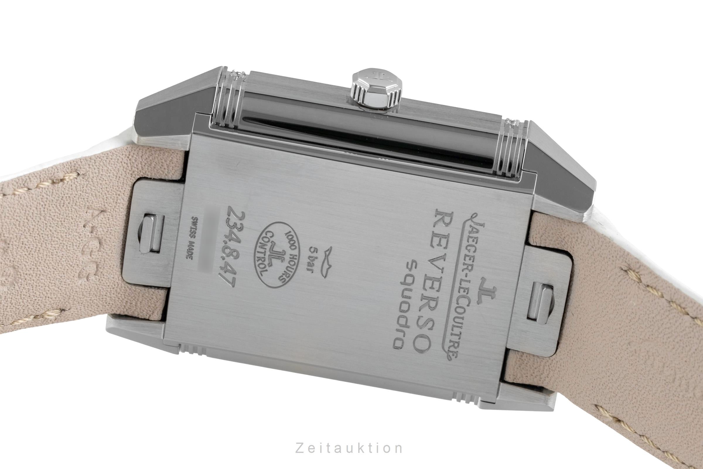 Jaeger-LeCoultre Reverso Squadra Diamanten Edelstahl Damenuhr Ref. 234.8.47  [2604843]
