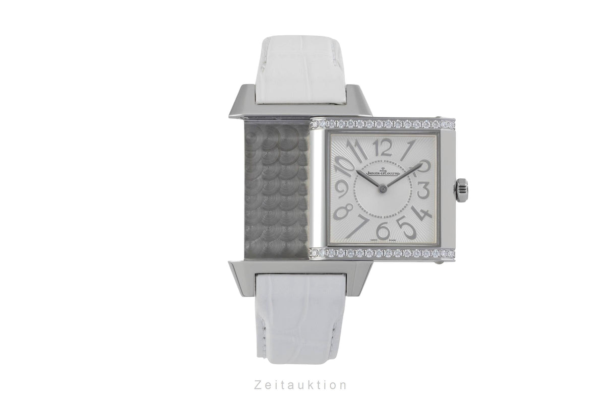 Jaeger-LeCoultre Reverso Squadra Diamanten Edelstahl Damenuhr Ref. 234.8.47  [2604843]