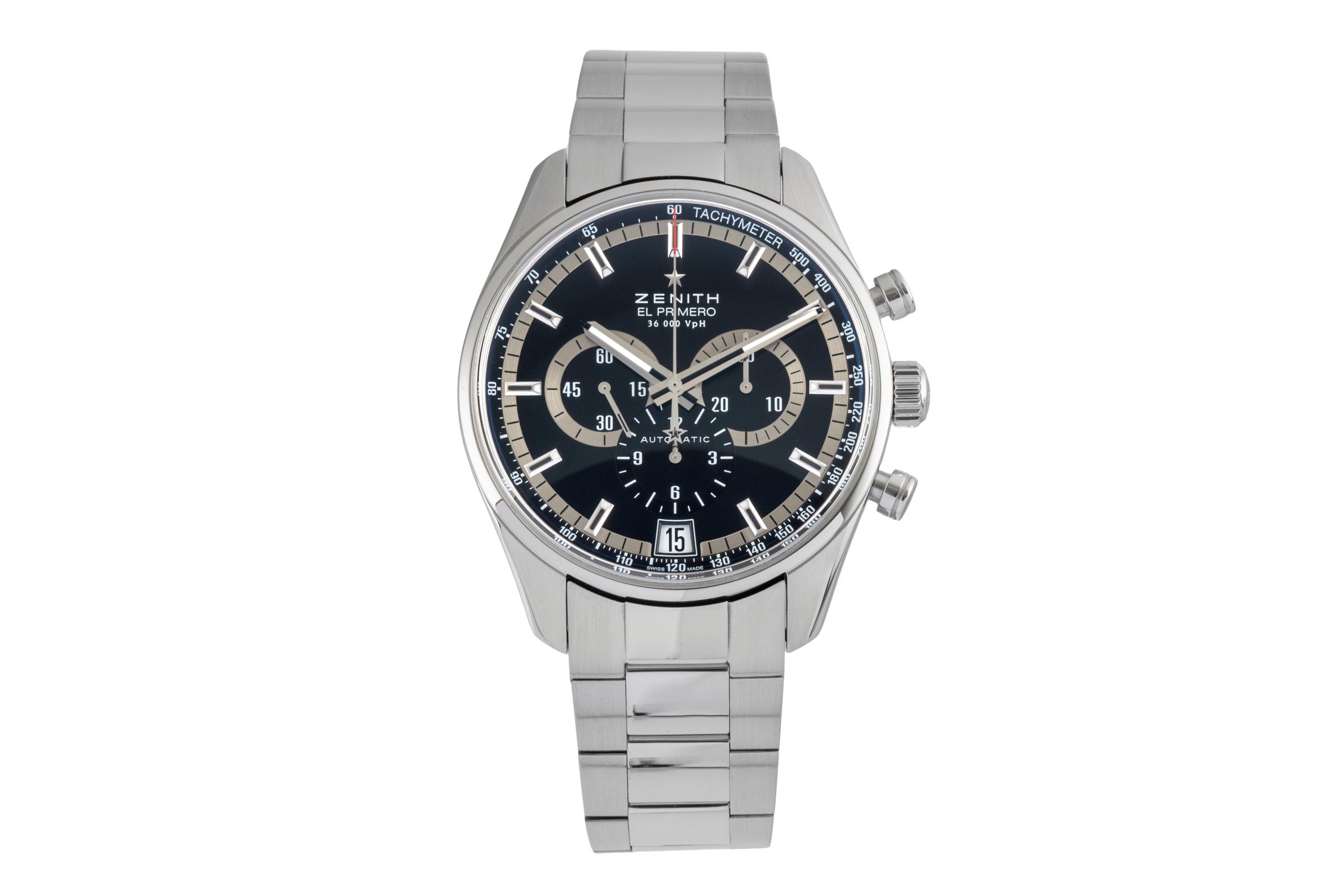 Zenith El Primero Chronograph Automatik Stahl Ref. 03.2040.400/21.M2040 B&P [2604847]