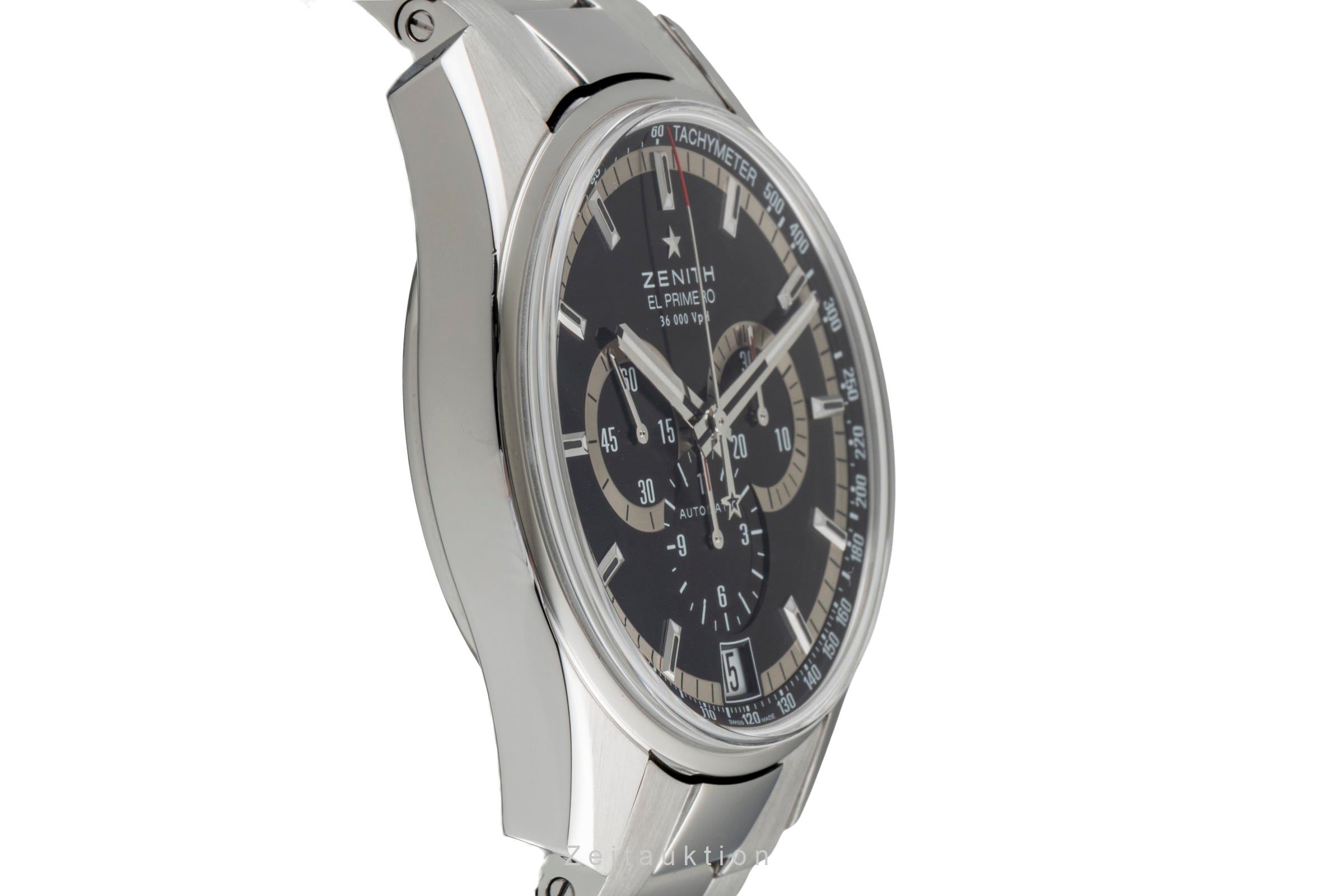 Zenith El Primero Chronograph Automatik Stahl Ref. 03.2040.400/21.M2040 B&P [2604847]
