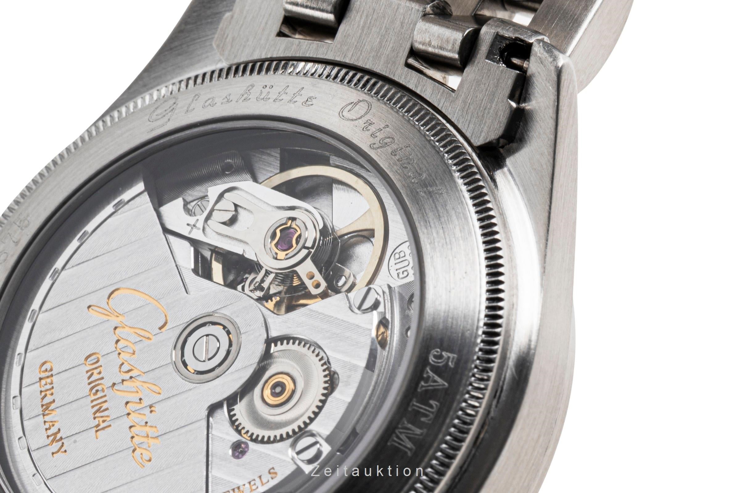 Glashütte Original Navigator Automatik Edelstahl Ref. 1-10-33-07-07-04 B&P 1996 [2604853]