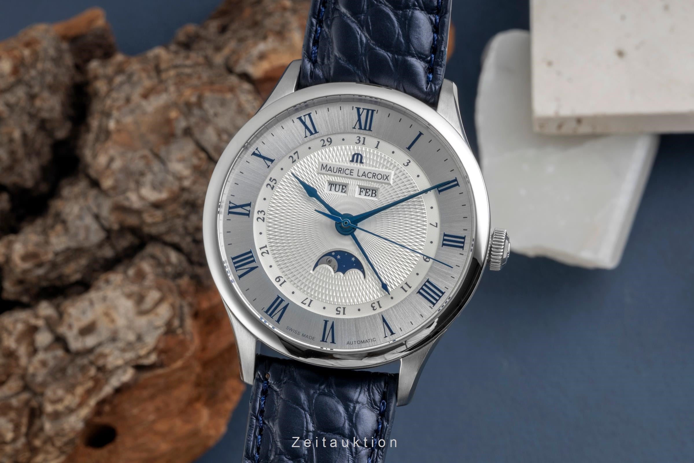 Maurice Lacroix Masterpiece acero automático reloj para caballeros MP6607-SS001-110-1  [2604864]