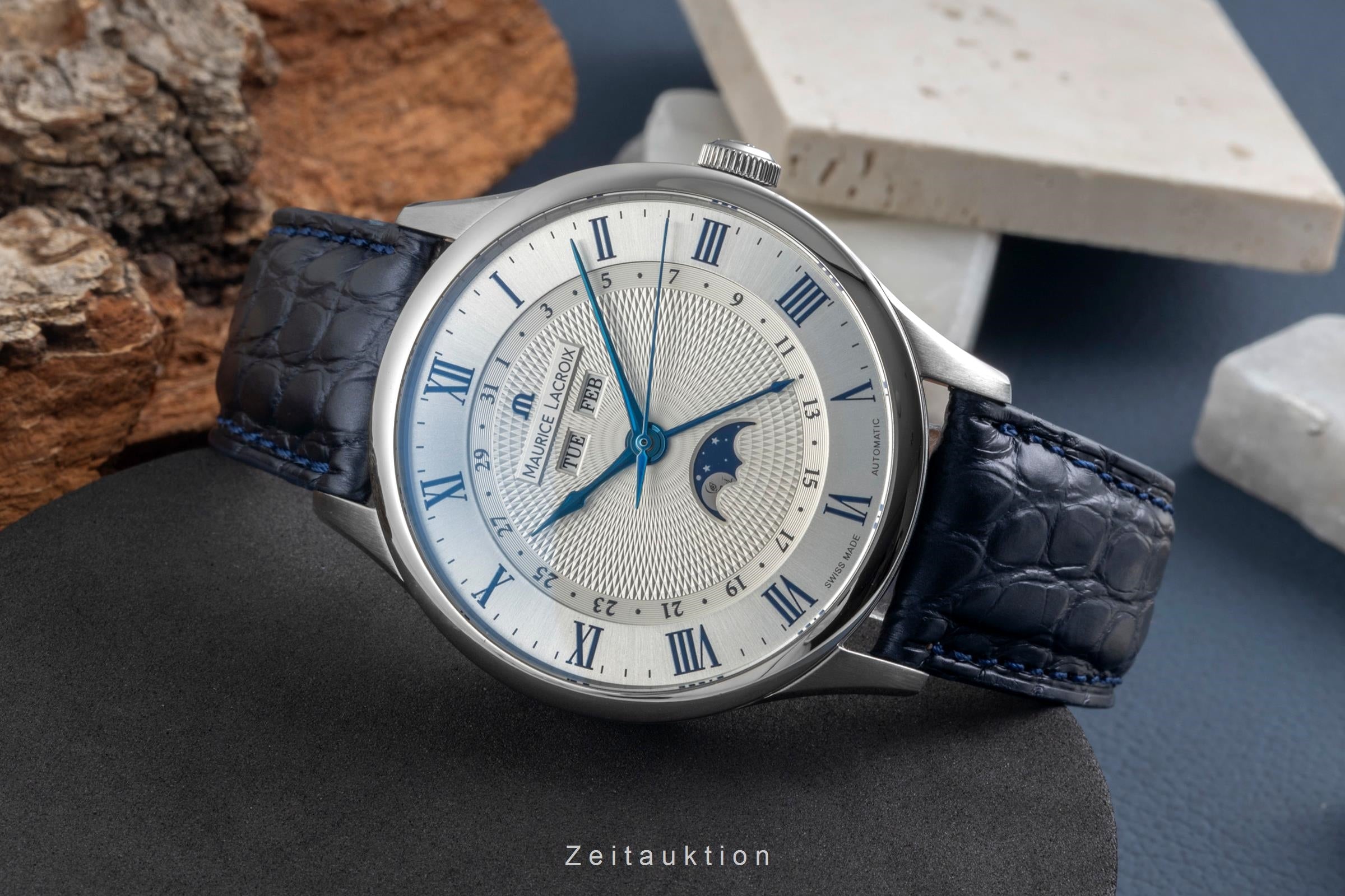 Maurice Lacroix Masterpiece acero automático reloj para caballeros MP6607-SS001-110-1  [2604864]