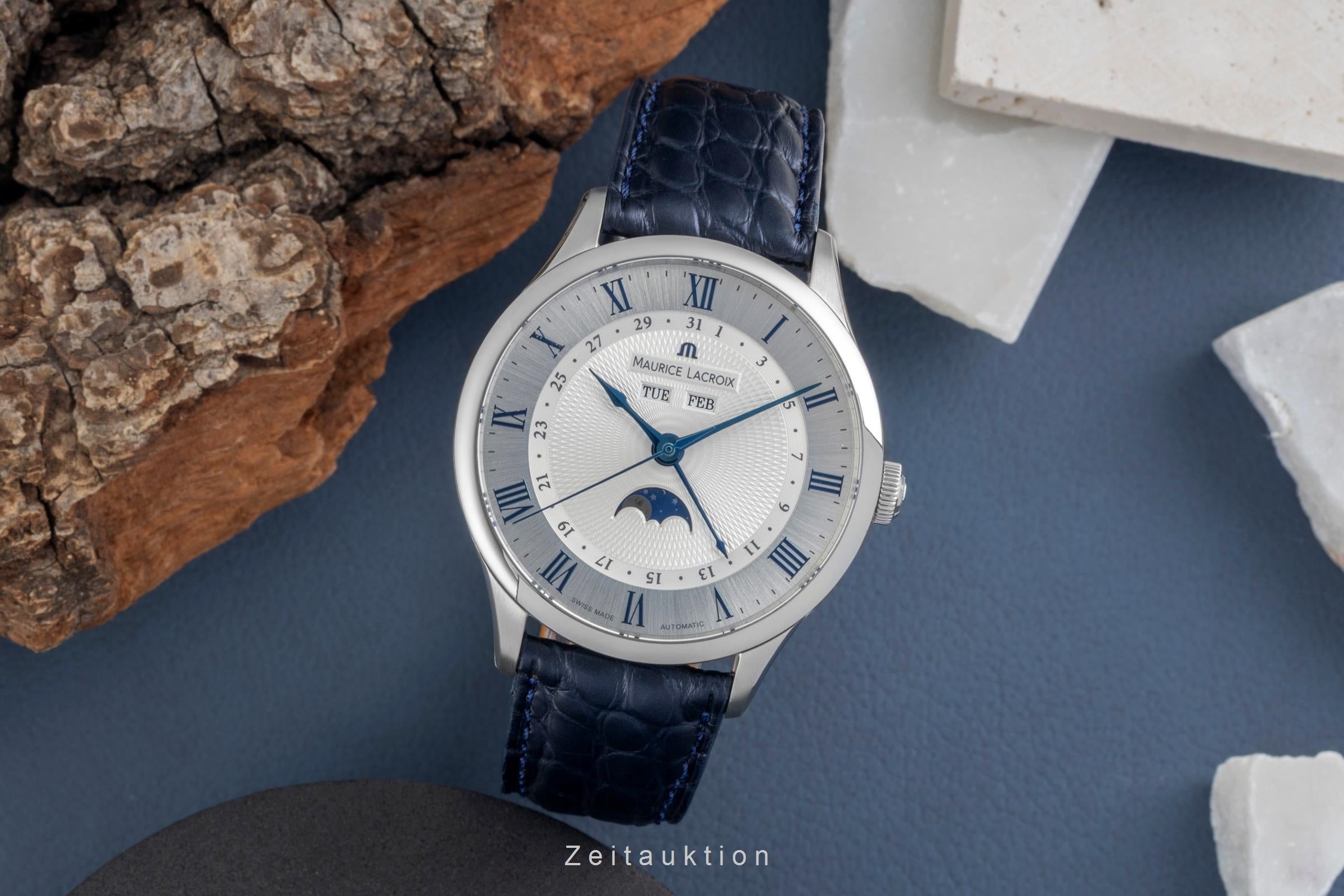 Maurice Lacroix Masterpiece acero automático reloj para caballeros MP6607-SS001-110-1  [2604864]