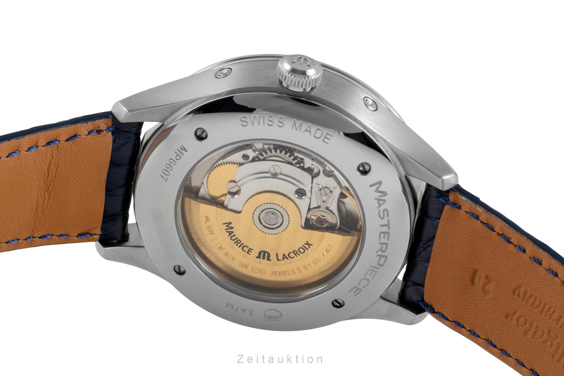 Maurice Lacroix Masterpiece acero automático reloj para caballeros MP6607-SS001-110-1  [2604864]