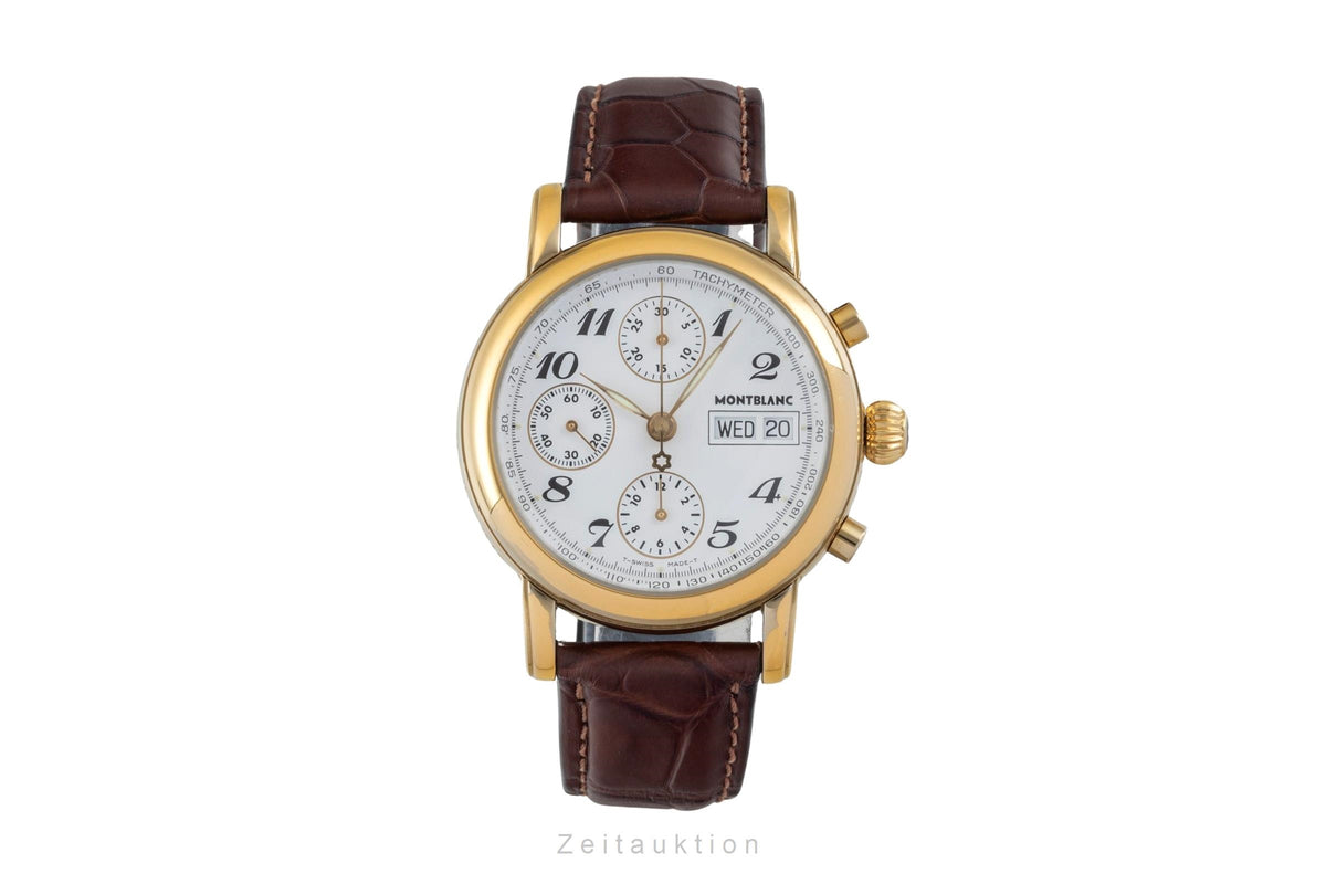 Montblanc Meisterstück Chronograph Stahl / vergoldet Automatik Herrenuhr 7001  [2604865]