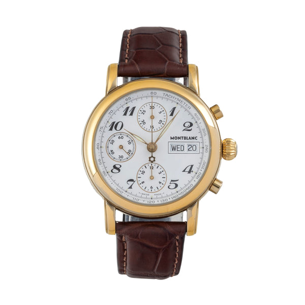 Montblanc Meisterstück Chronograph Stahl / vergoldet Automatik Herrenuhr 7001  [2604865]