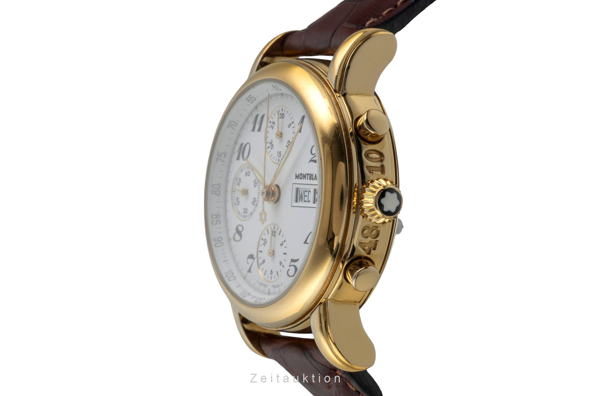 Montblanc Meisterstück Chronograph Stahl / vergoldet Automatik Herrenuhr 7001  [2604865]