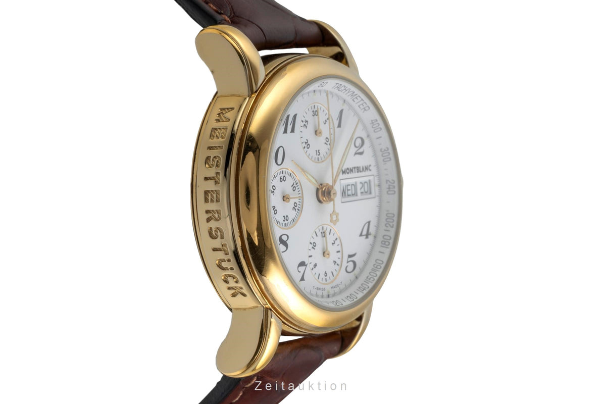 Montblanc Meisterstück Chronograph Stahl / vergoldet Automatik Herrenuhr 7001  [2604865]