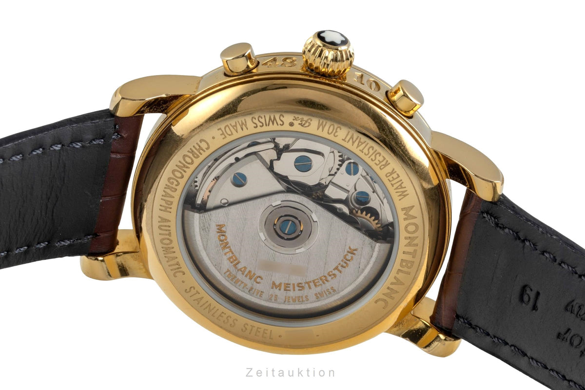 Montblanc Meisterstück Chronograph Stahl / vergoldet Automatik Herrenuhr 7001  [2604865]