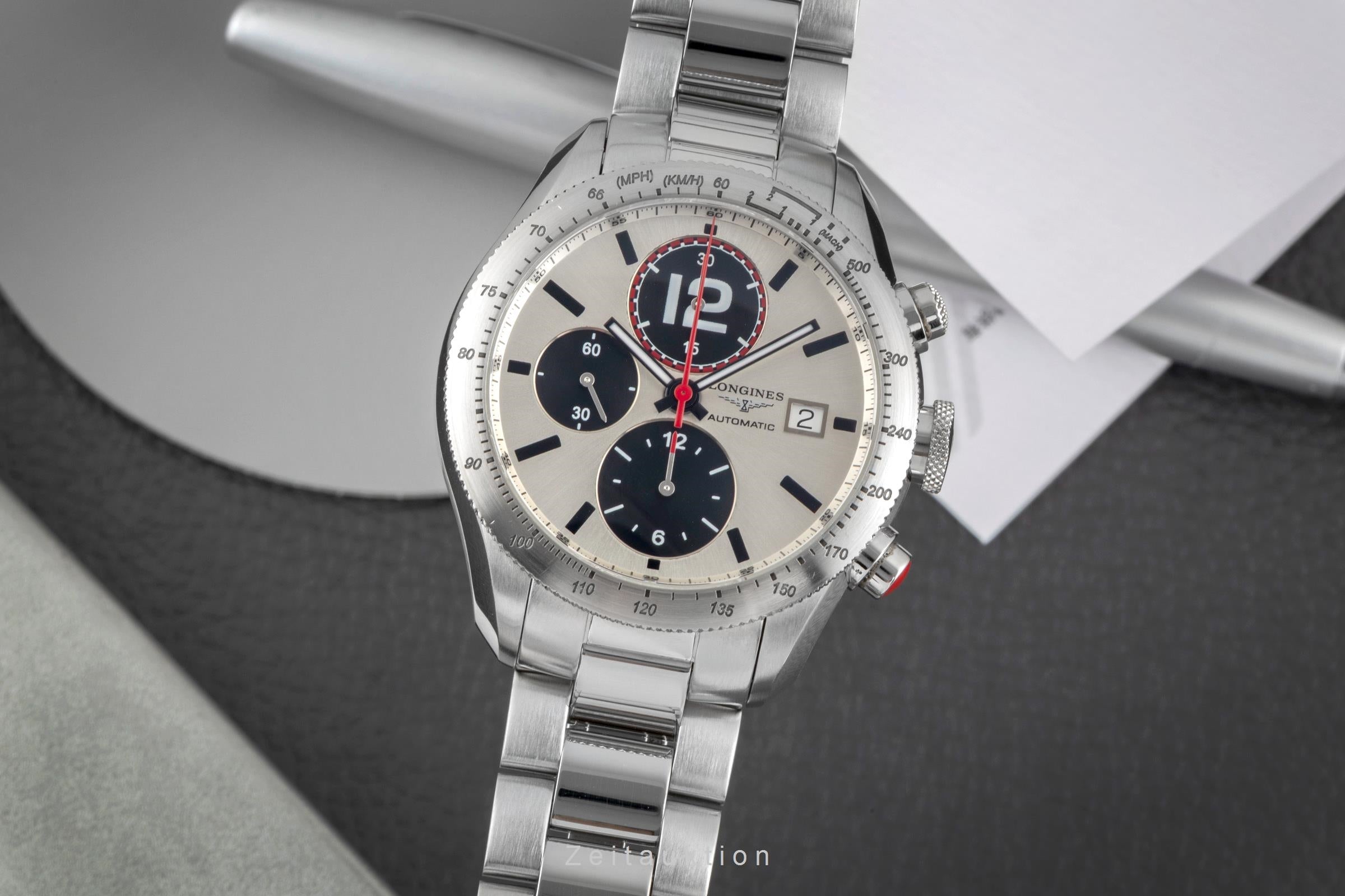 Longines Grande Vitesse chronograph steel automatic men's watch L3.636.4  [2604875]