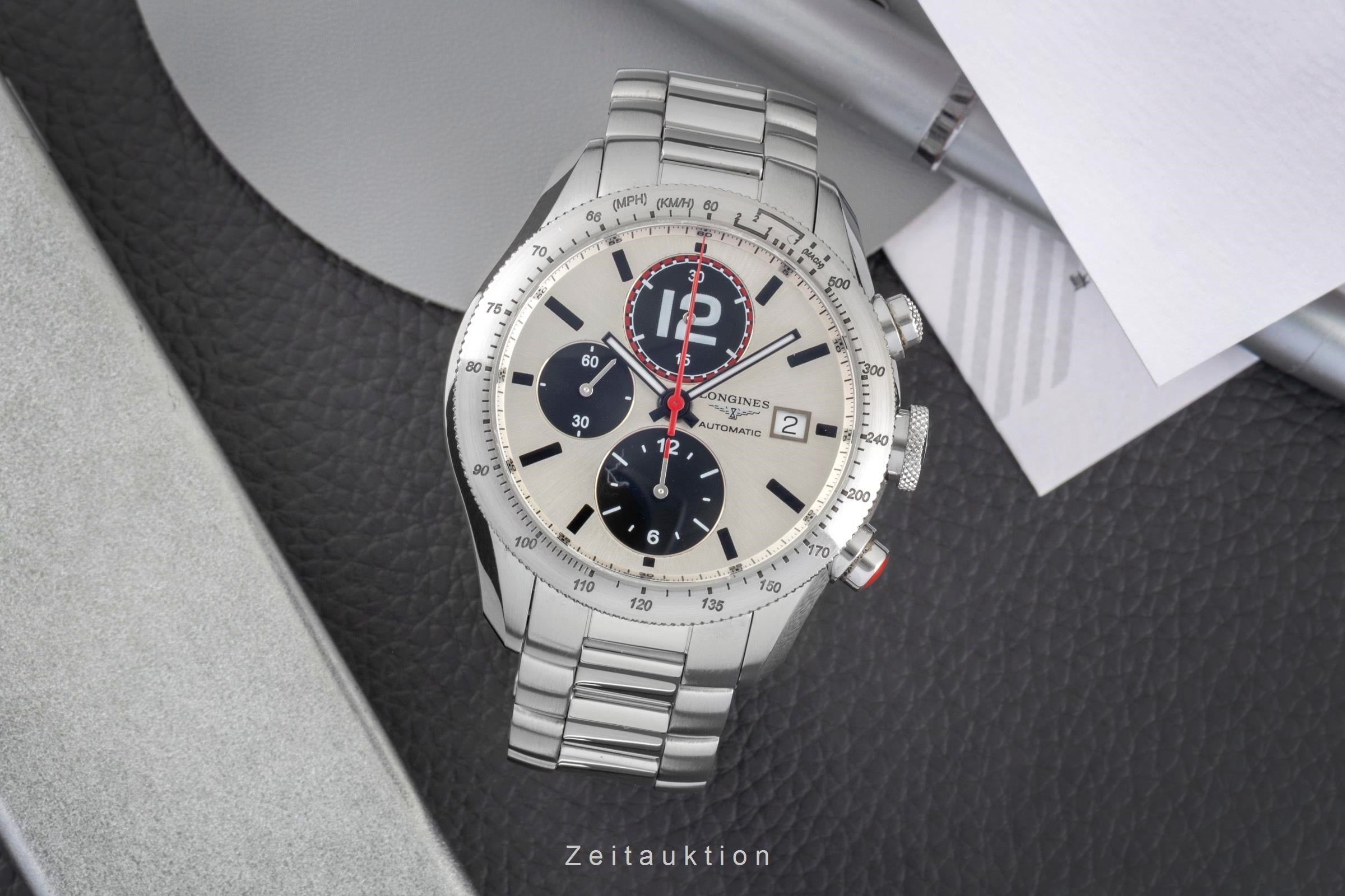 Longines Grande Vitesse chronograph steel automatic men's watch L3.636.4  [2604875]