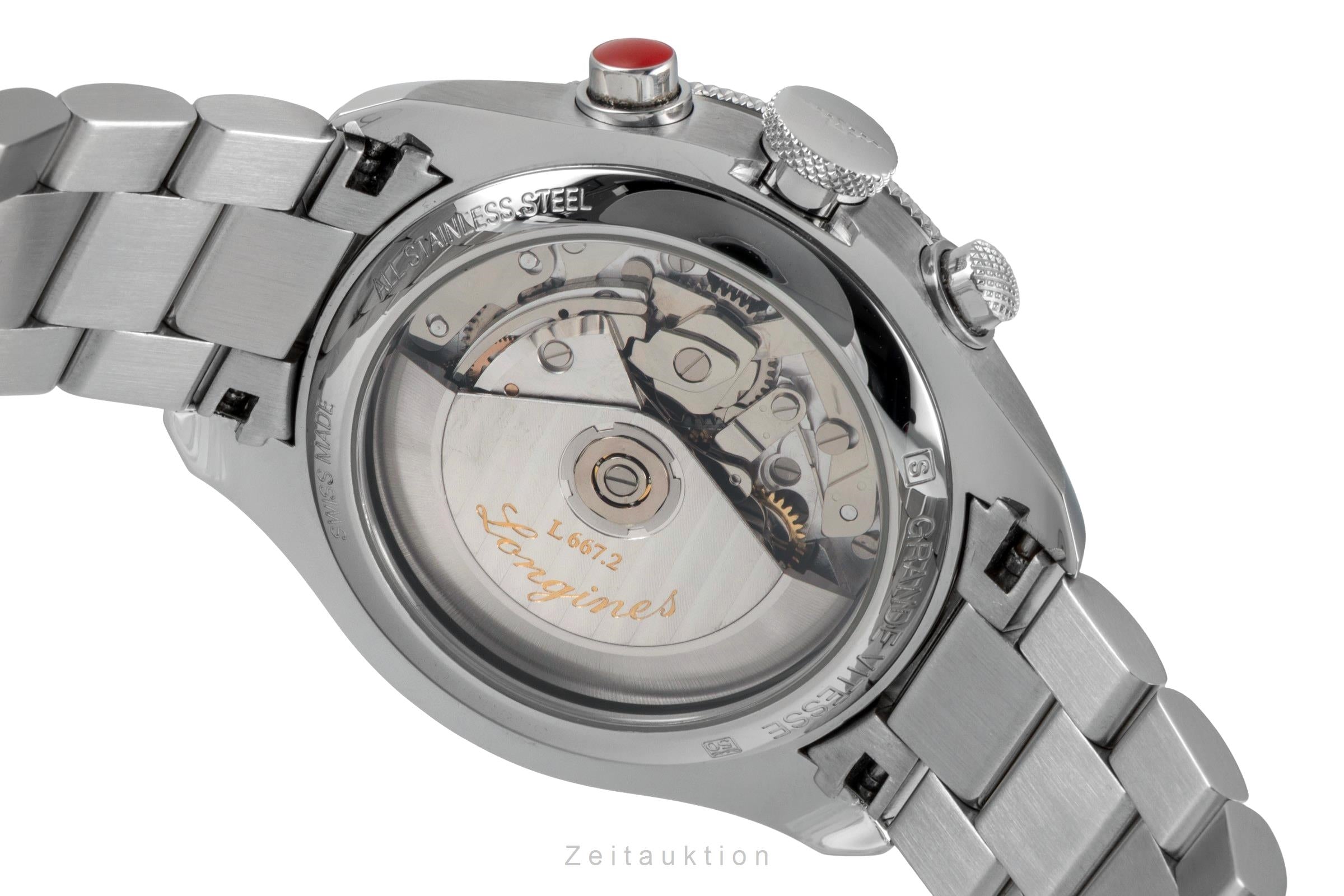 Longines Grande Vitesse chronograph steel automatic men's watch L3.636.4  [2604875]