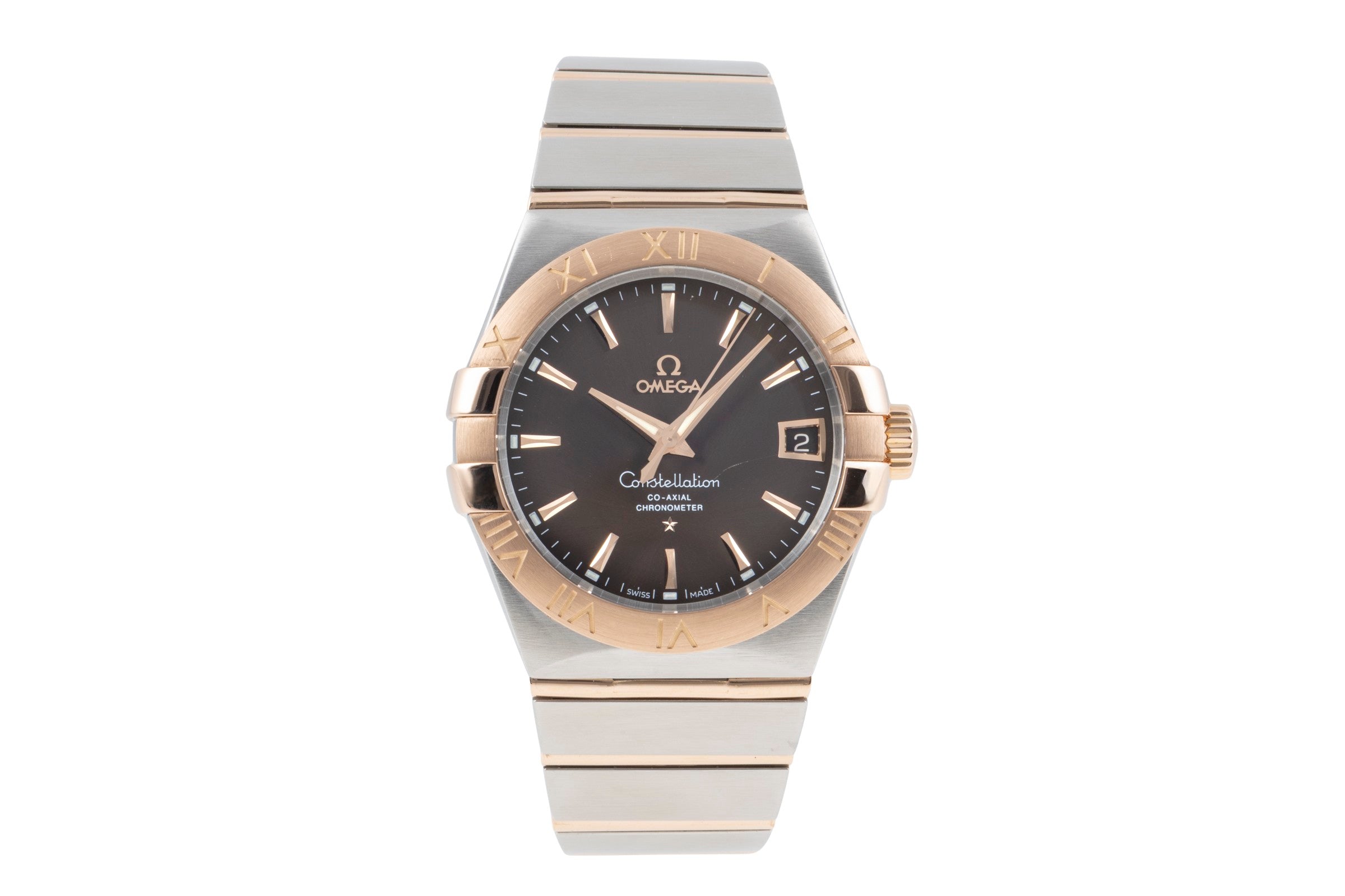Omega Constellation Co-Axial Stahl / Rotgold Ref.123.20.38.21.13.001 B&P 2013 [2604880]
