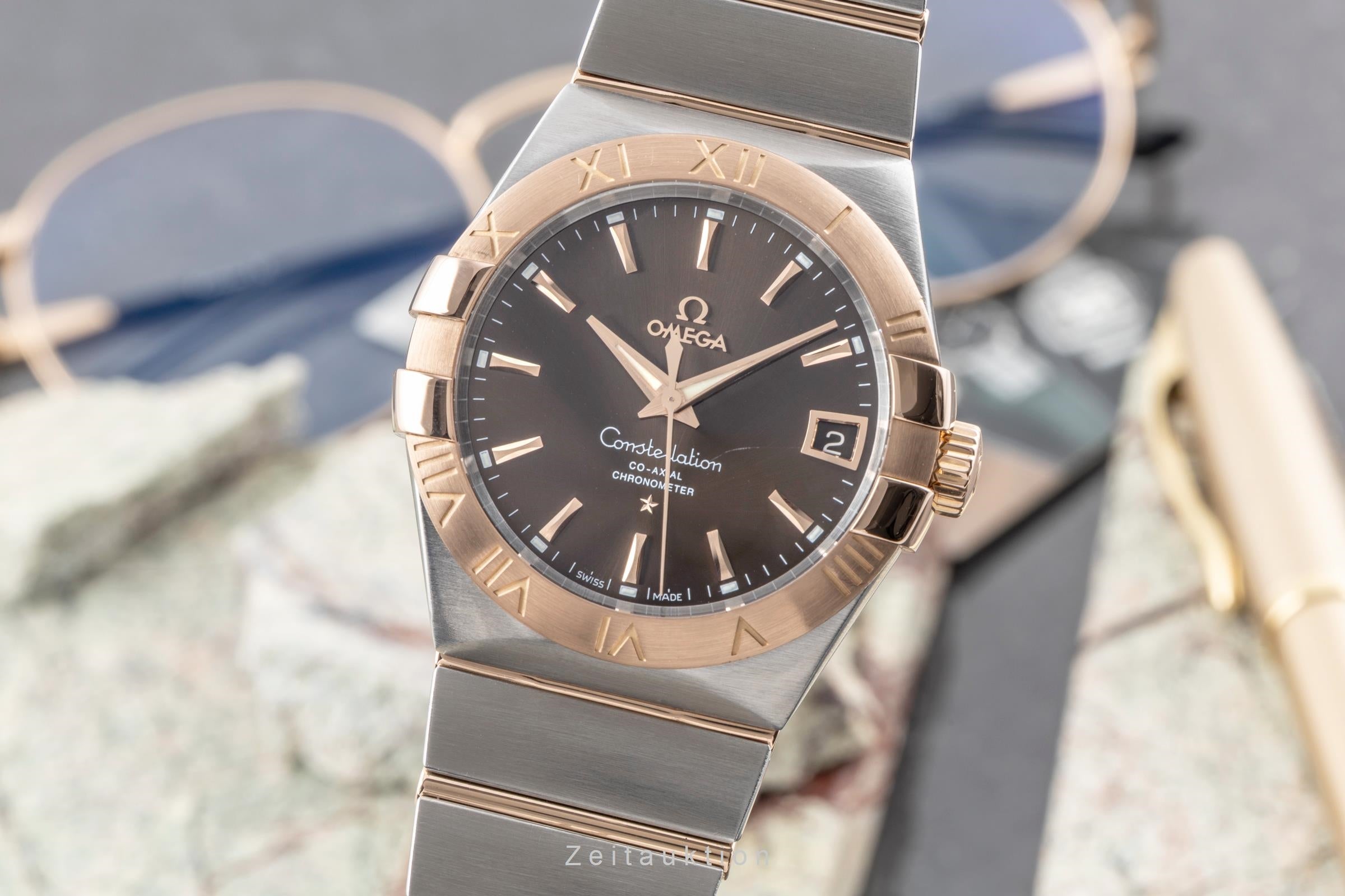 Omega Constellation Co-Axial Stahl / Rotgold Ref.123.20.38.21.13.001 B&P 2013 [2604880]