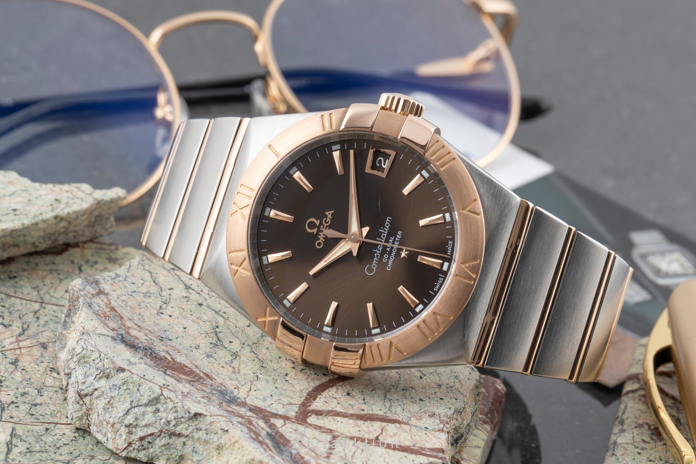 Omega Constellation Co-Axial Stahl / Rotgold Ref.123.20.38.21.13.001 B&P 2013 [2604880]