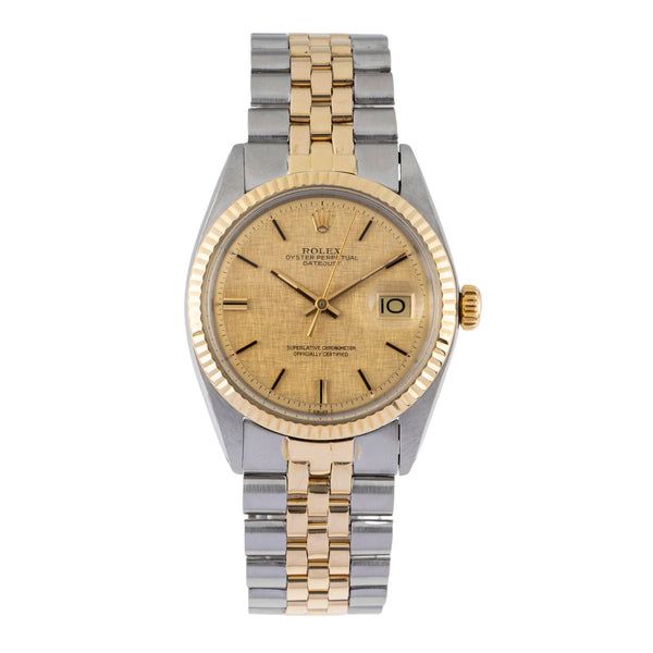 Rolex Datejust acero / oro automático reloj para caballeros 1601 Vintage  [2604881]