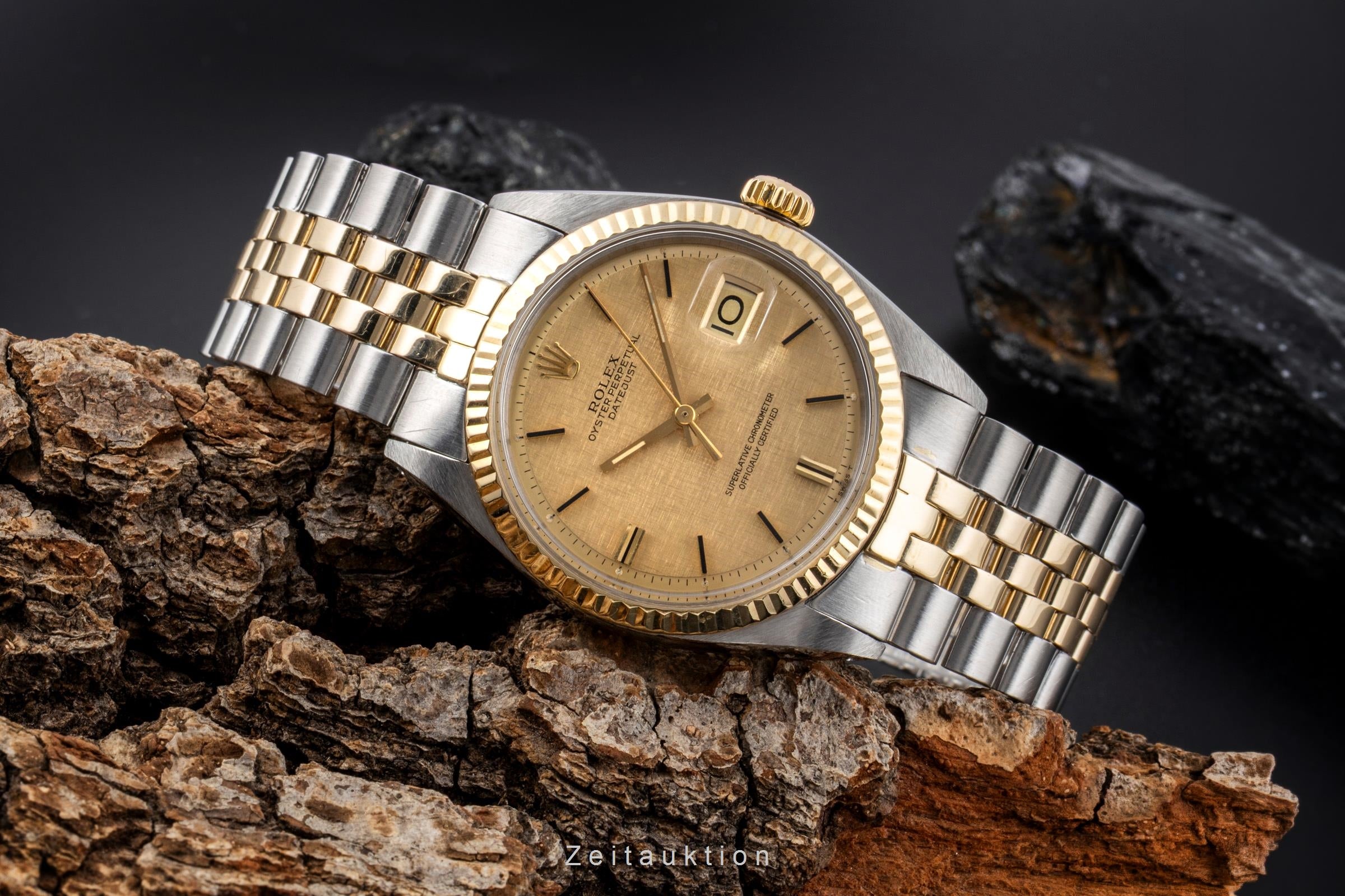 Rolex Datejust acero / oro automático reloj para caballeros 1601 Vintage  [2604881]