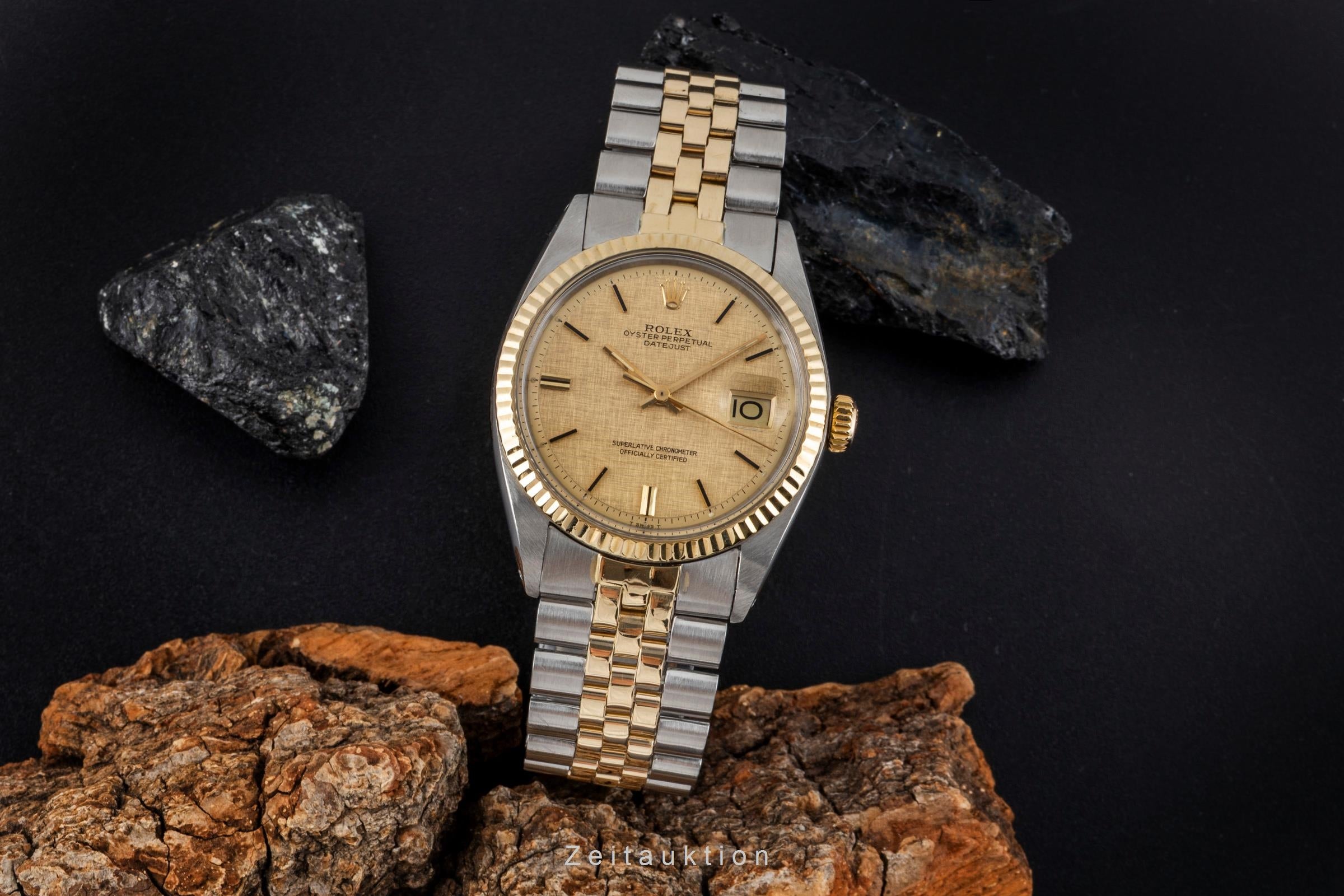 Rolex Datejust acero / oro automático reloj para caballeros 1601 Vintage  [2604881]