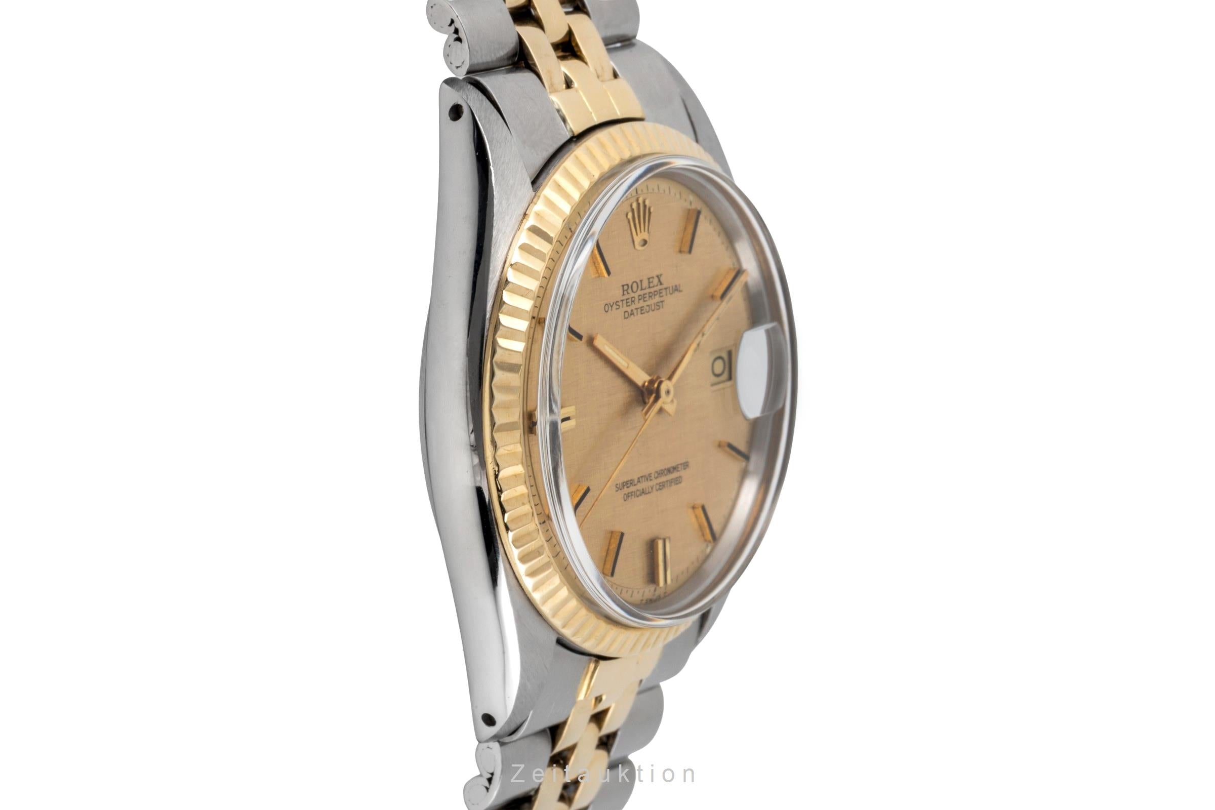 Rolex Datejust acero / oro automático reloj para caballeros 1601 Vintage  [2604881]