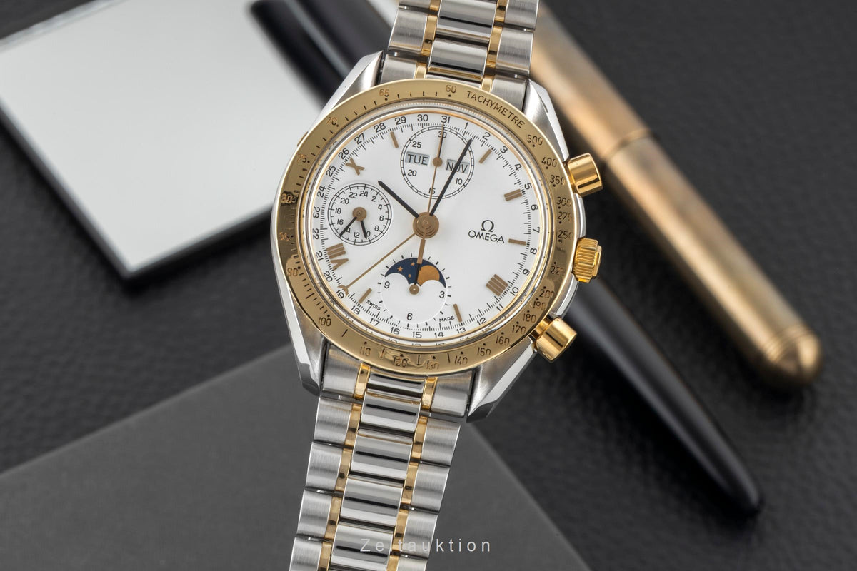 Omega Speedmaster Date cronógrafo acero / oro automático reloj para caballeros 3730.20.00   175.0034  [2604882]