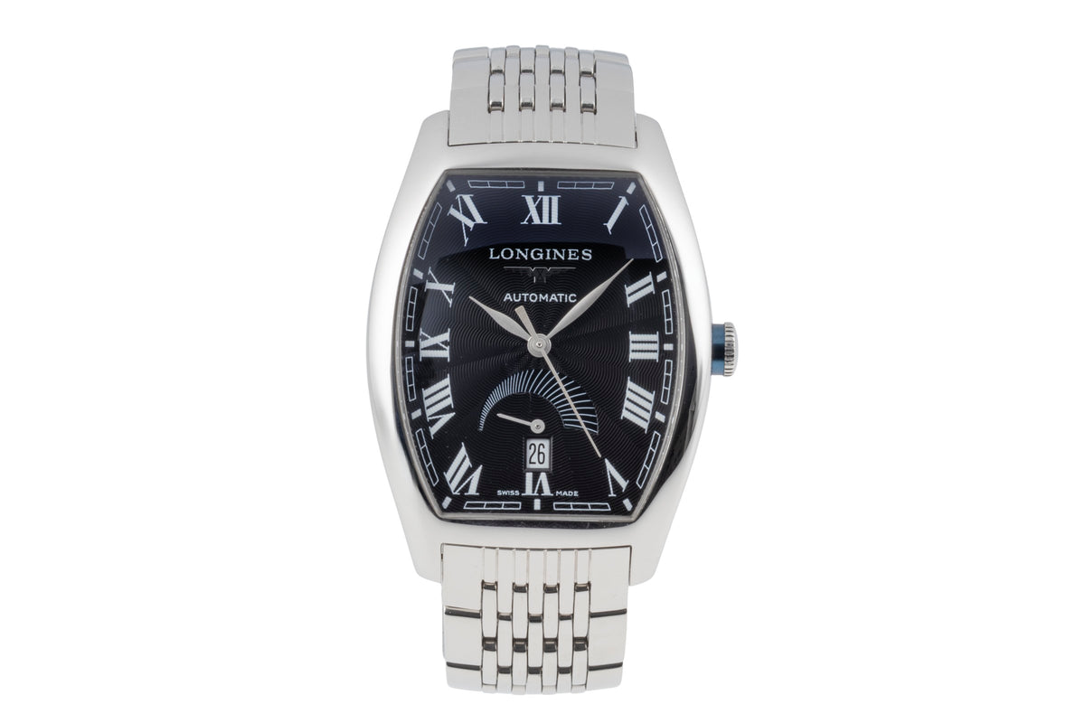 Longines Evidenza Stahl Automatik Herrenuhr Ref. L2.672.4.51.6 Papiere 2013 [2604884]