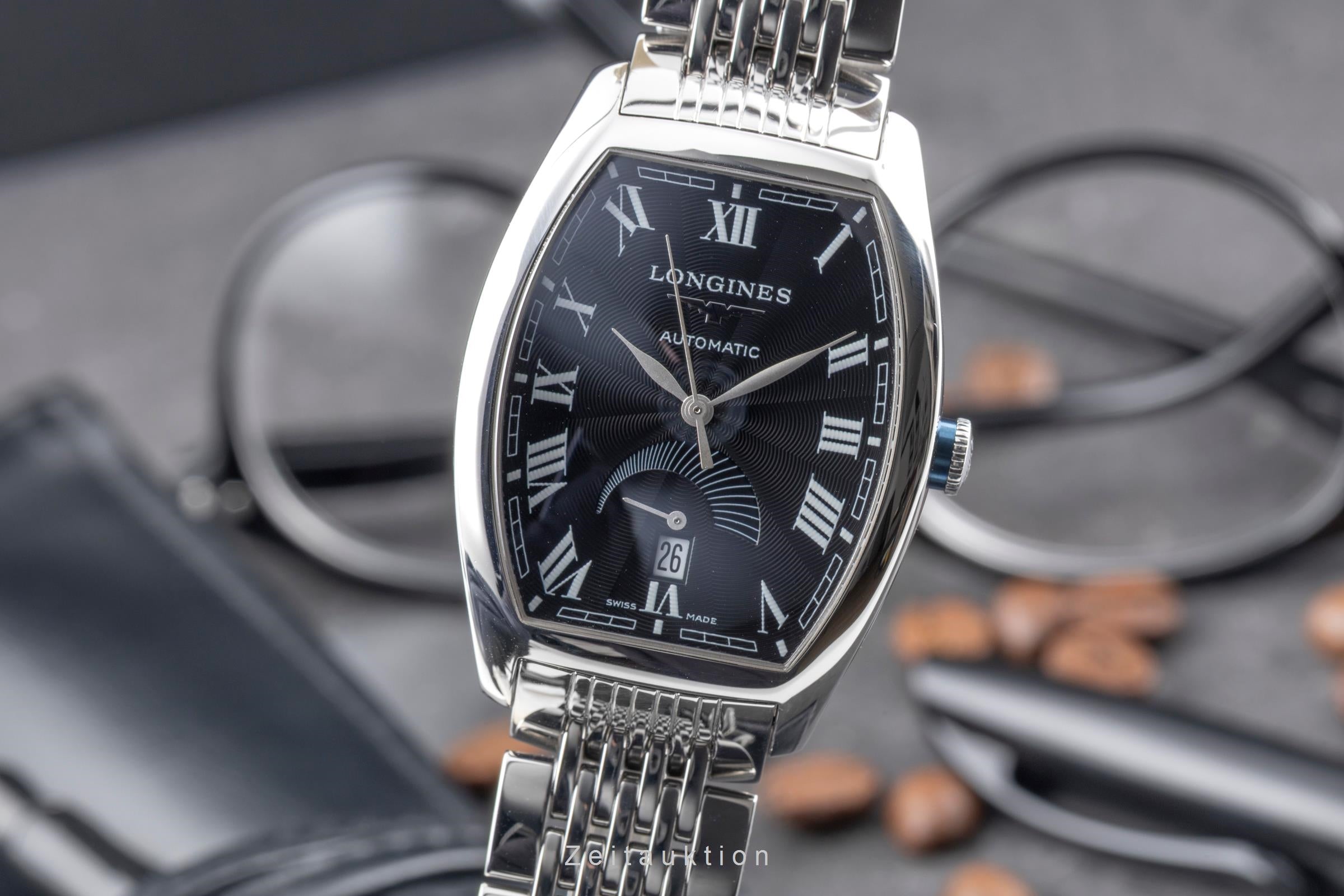 Longines Evidenza acero automático reloj para caballeros L2.672.4.51.6  [2604884]