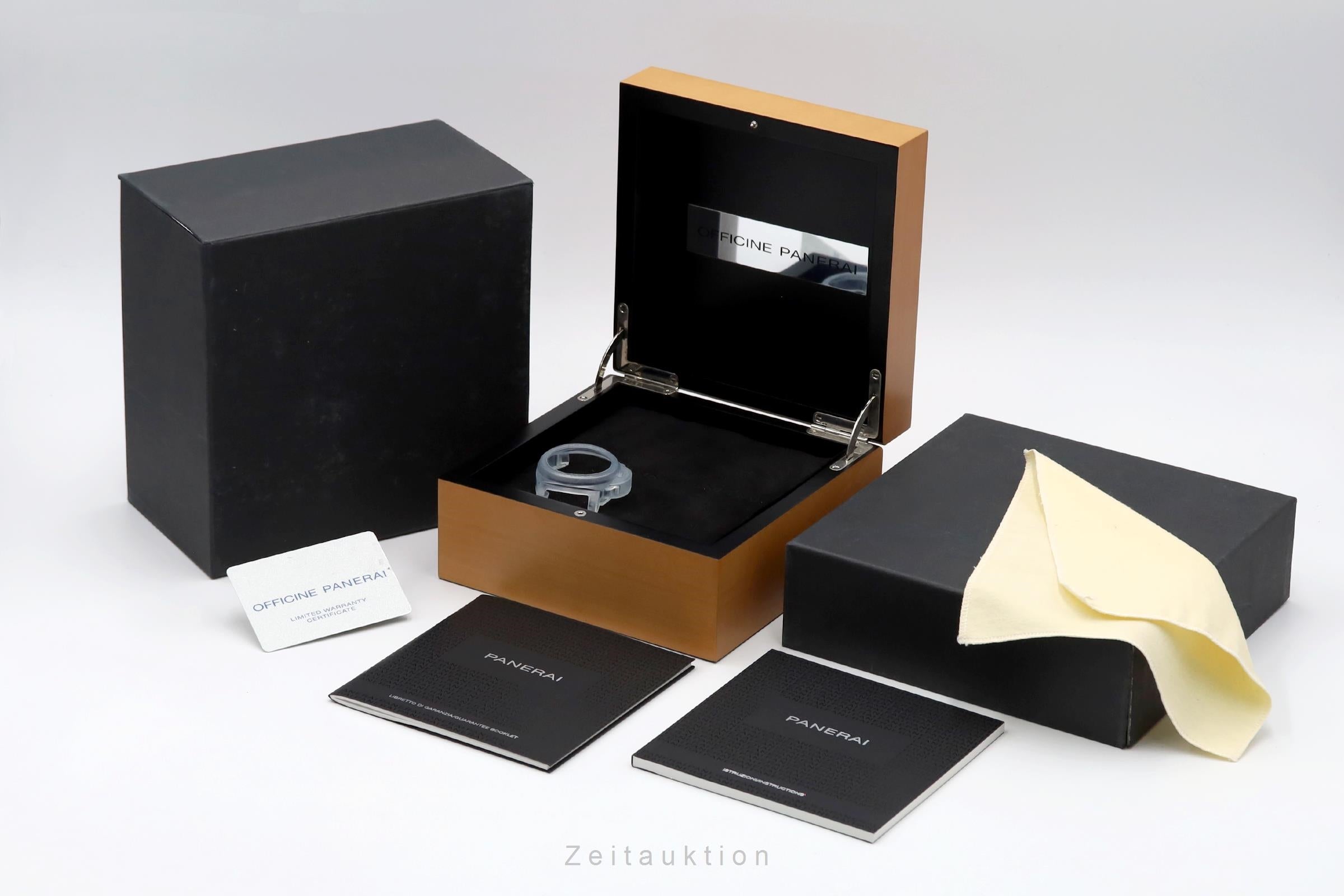 Panerai Luminor Base Logo Stahl Handaufzug Herrenuhr Ref. PAM00630 B&P [2604886]