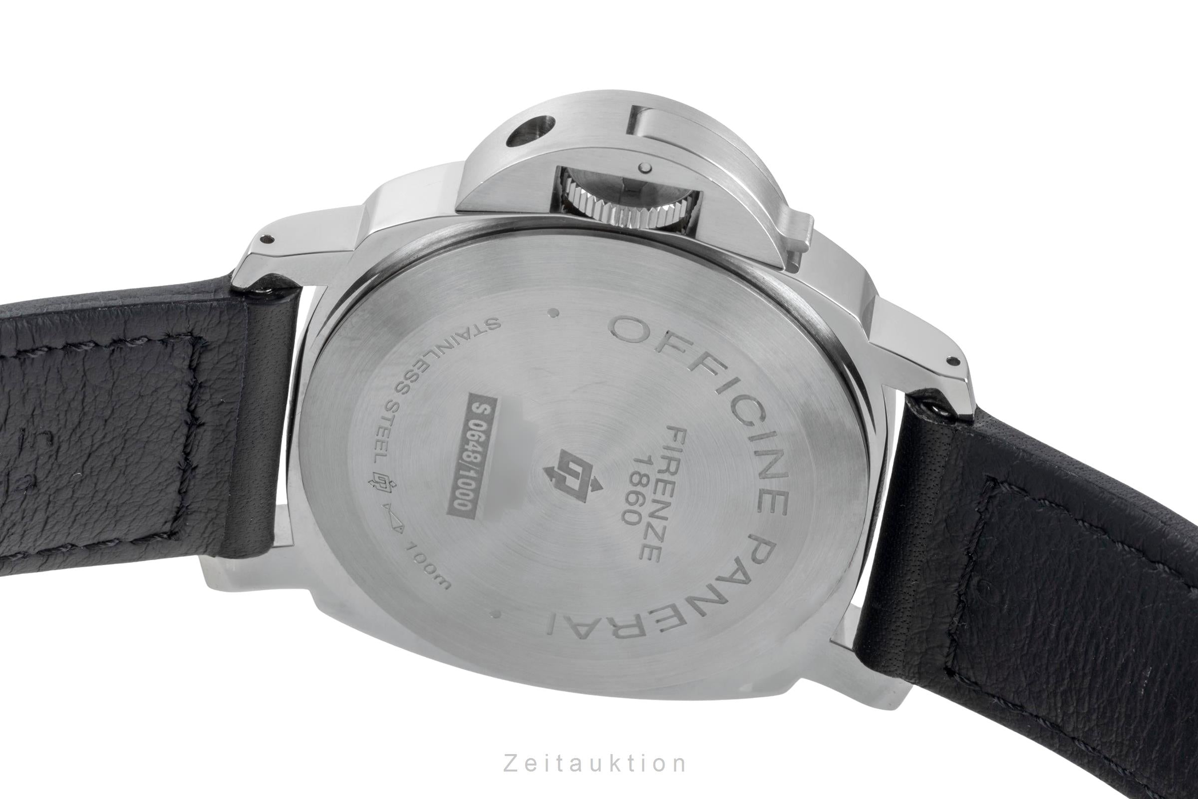 Panerai Luminor Base Logo Stahl Handaufzug Herrenuhr Ref. PAM00630 B&P [2604886]
