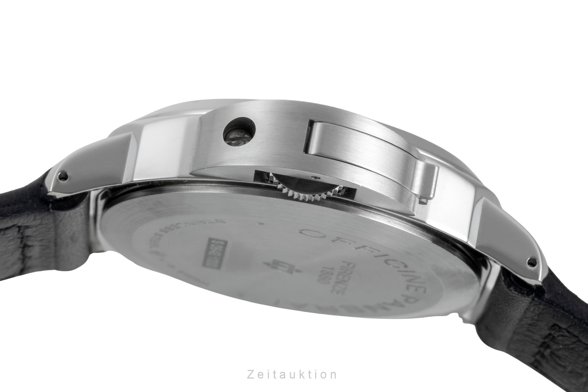 Panerai Luminor Base Logo Stahl Handaufzug Herrenuhr Ref. PAM00630 B&P [2604886]
