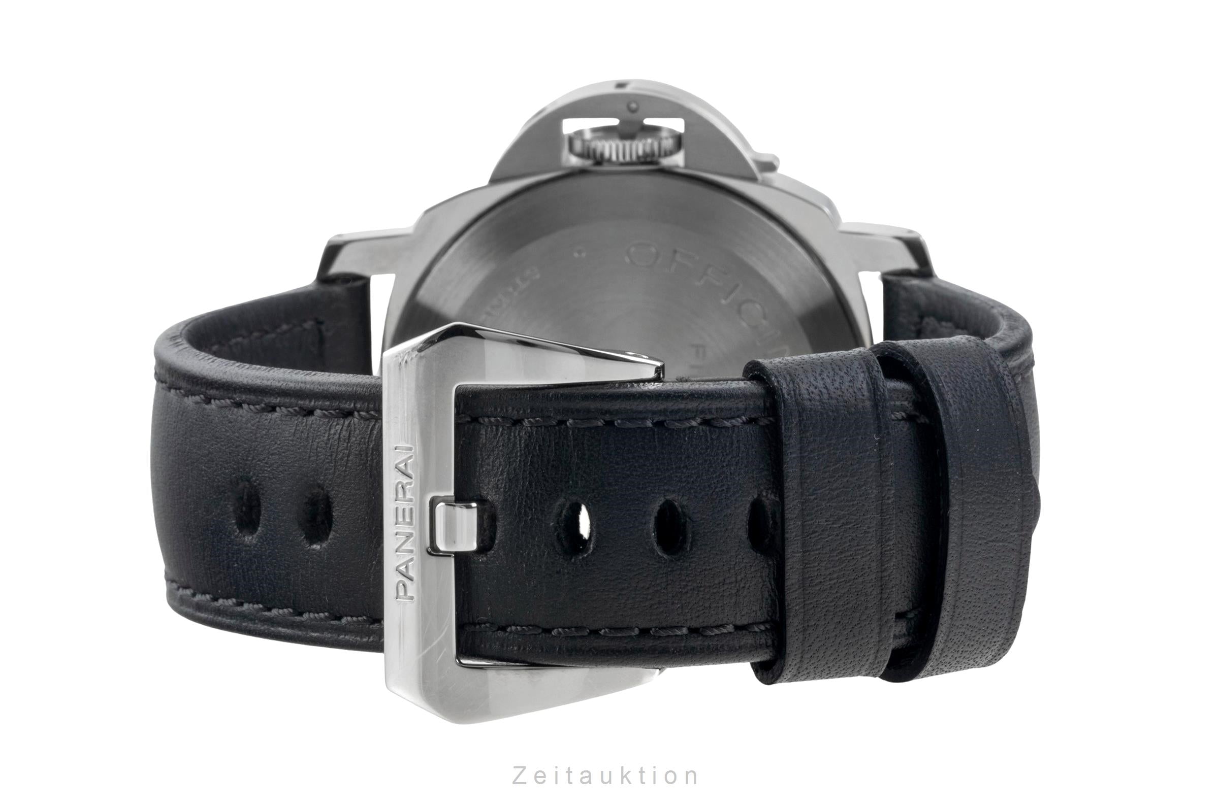 Panerai Luminor Base Logo Stahl Handaufzug Herrenuhr Ref. PAM00630 B&P [2604886]
