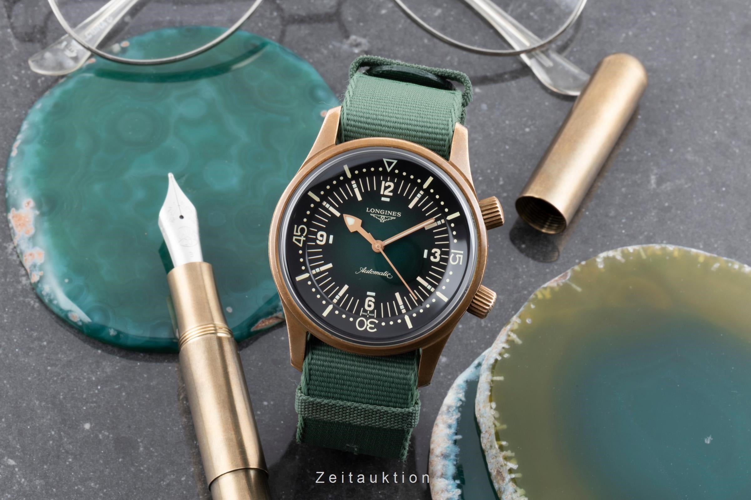 Longines Legend Diver Bronze Automatik Herrenuhr Ref. L3.774.1.50.2 NP: 3400 € [2604887]