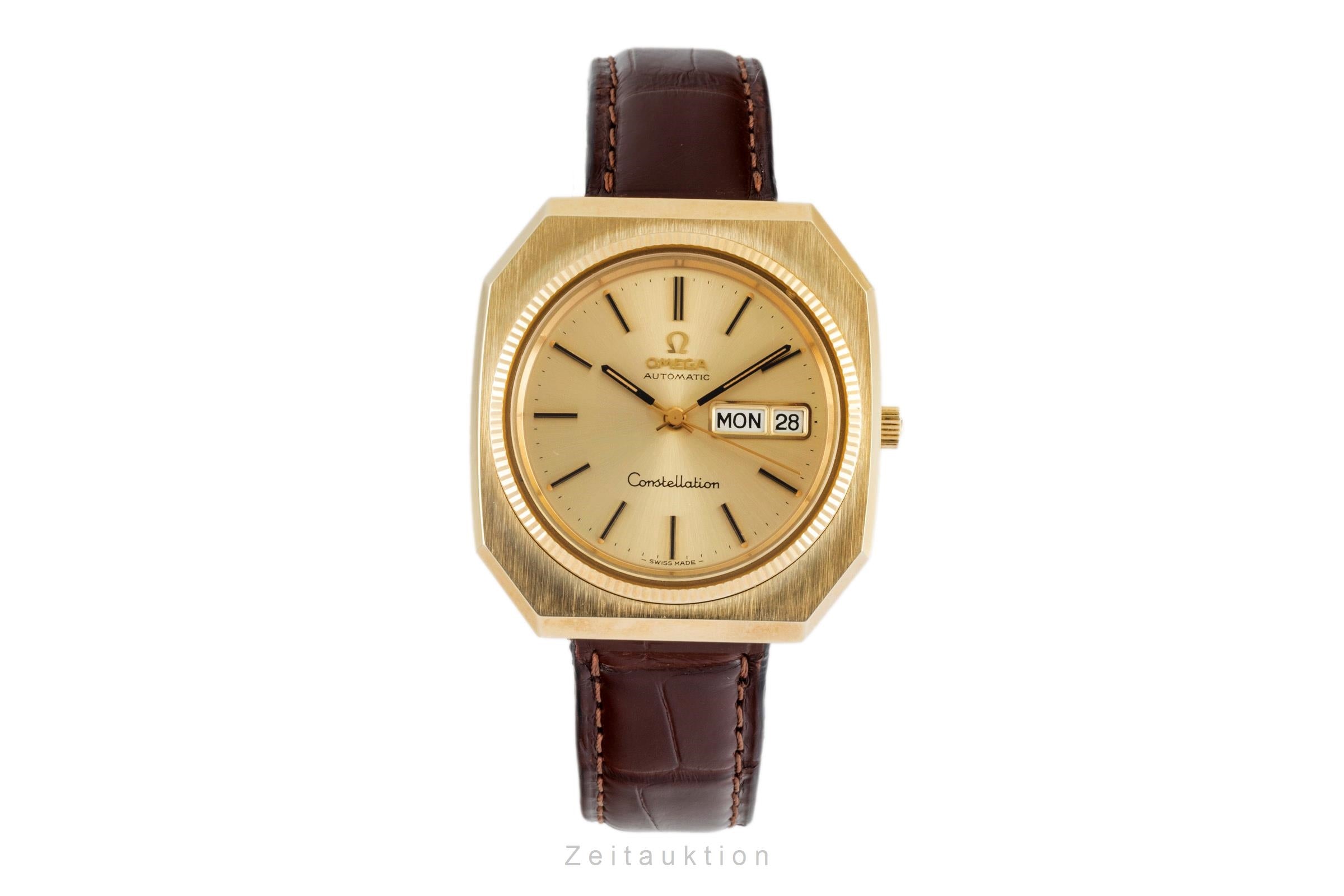 Omega Constellation acero / oro automático reloj para caballeros 166.219 Vintage  [2604890]