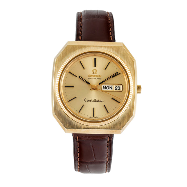 Omega Constellation acero / oro automático reloj para caballeros 166.219 Vintage  [2604890]