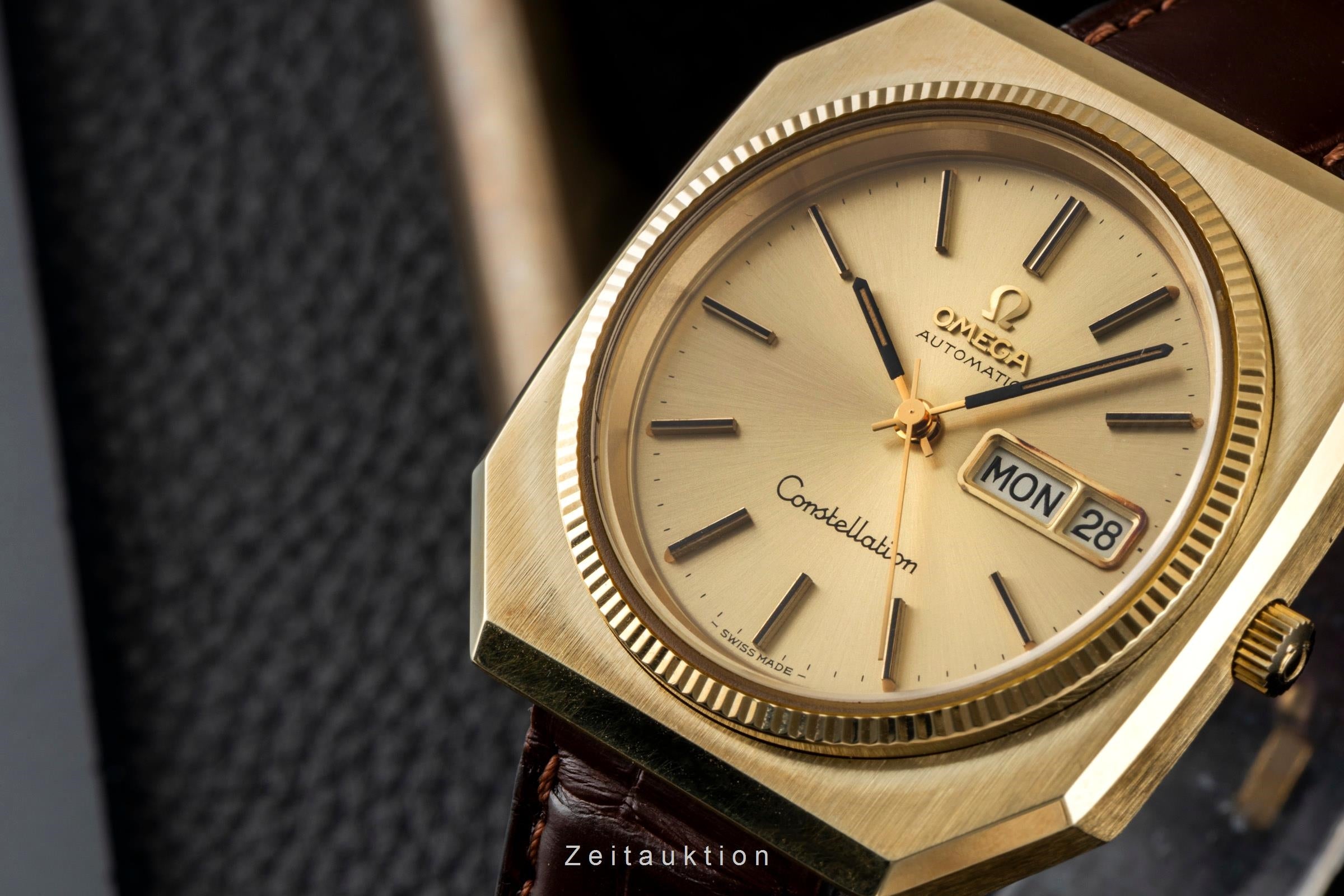 Omega Constellation acero / oro automático reloj para caballeros 166.219 Vintage  [2604890]