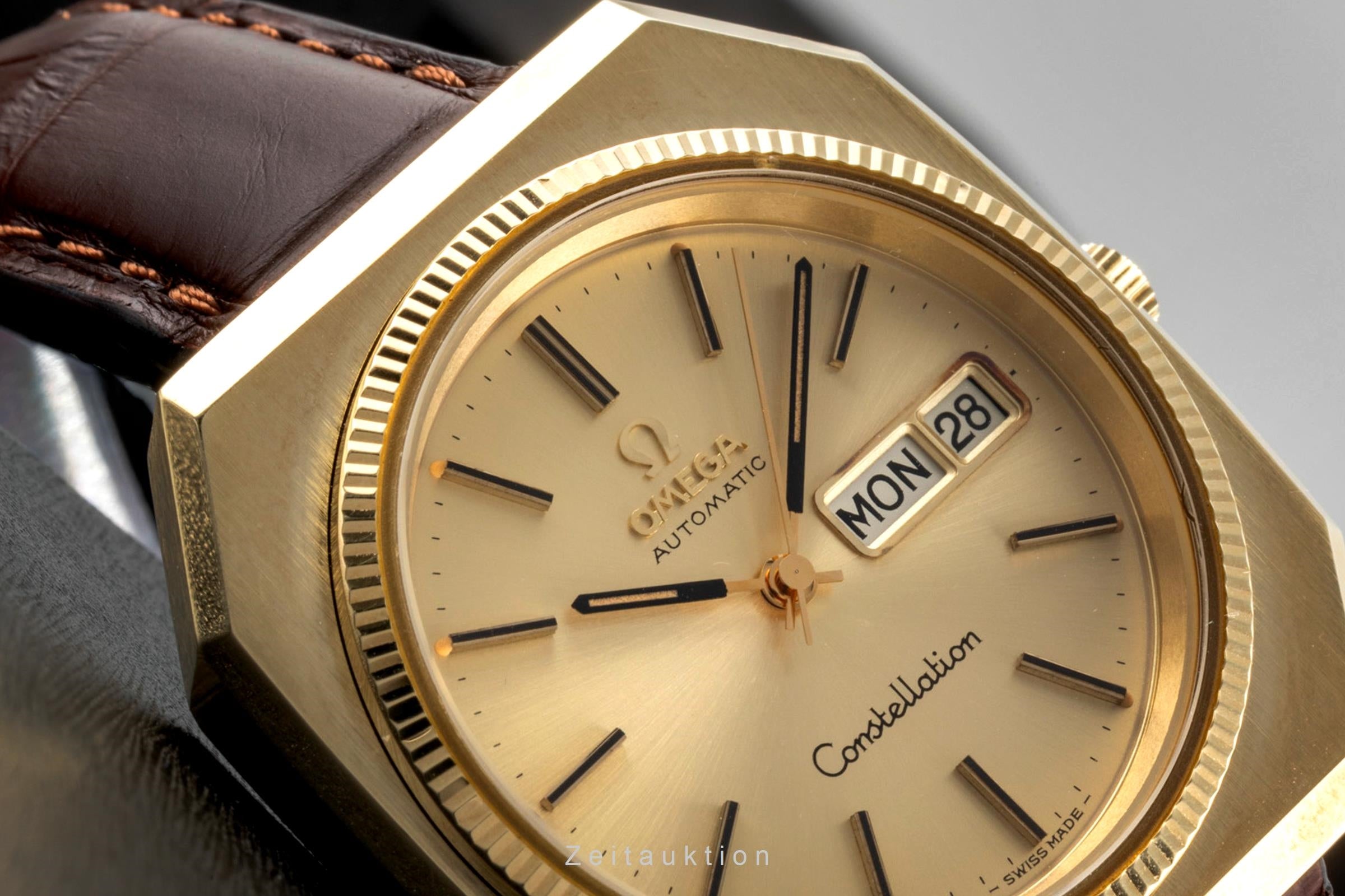 Omega Constellation acero / oro automático reloj para caballeros 166.219 Vintage  [2604890]