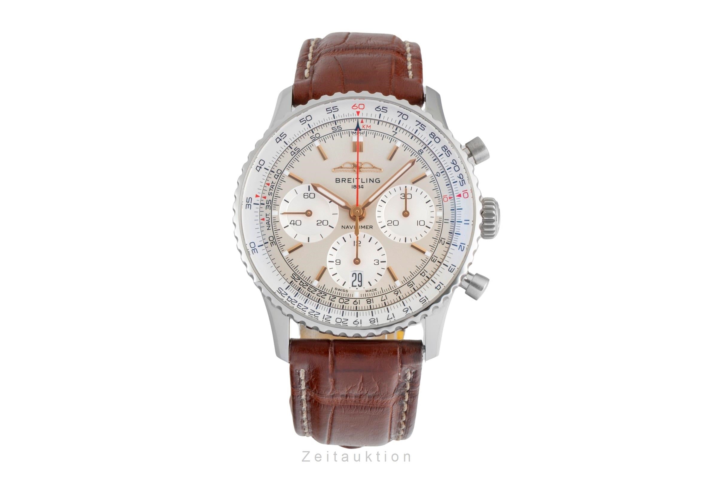 Breitling Navitimer 01 cronógrafo acero automático reloj para caballeros AB0139 LP: 9500EUR  [2604900]