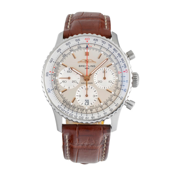 Breitling Navitimer 01 cronógrafo acero automático reloj para caballeros AB0139 LP: 9500EUR  [2604900]