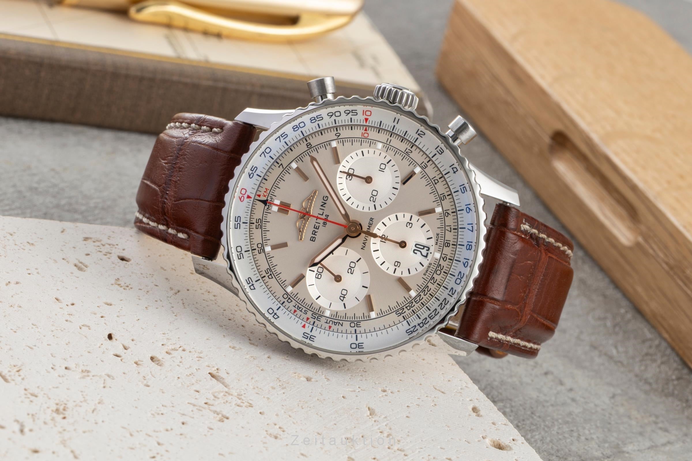 Breitling Navitimer 01 cronógrafo acero automático reloj para caballeros AB0139 LP: 9500EUR  [2604900]