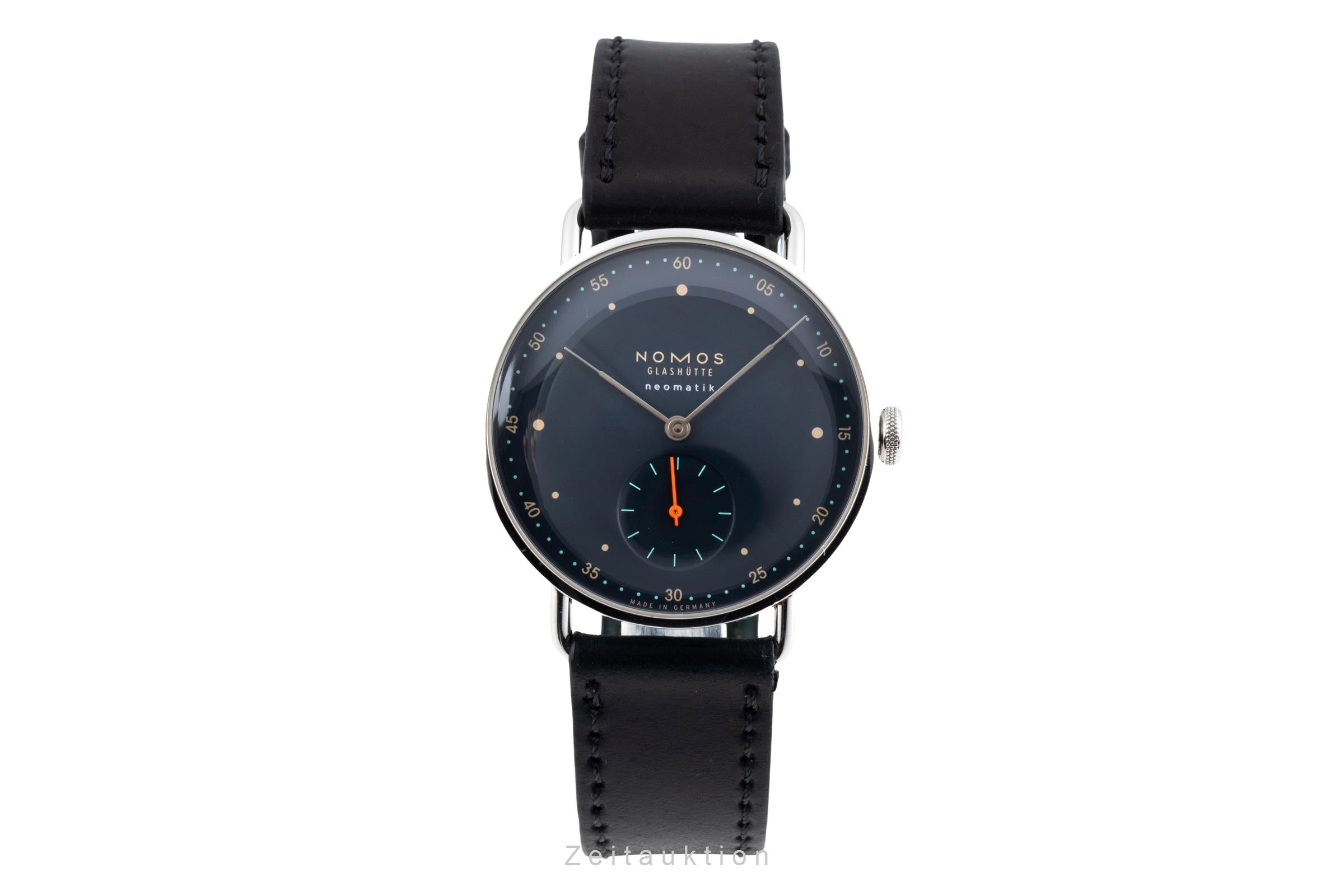 Nomos Glashütte Metro Neomatik Nachtblau Automatik Ref. 1110 B&P NP: 3620,- € [2604908]