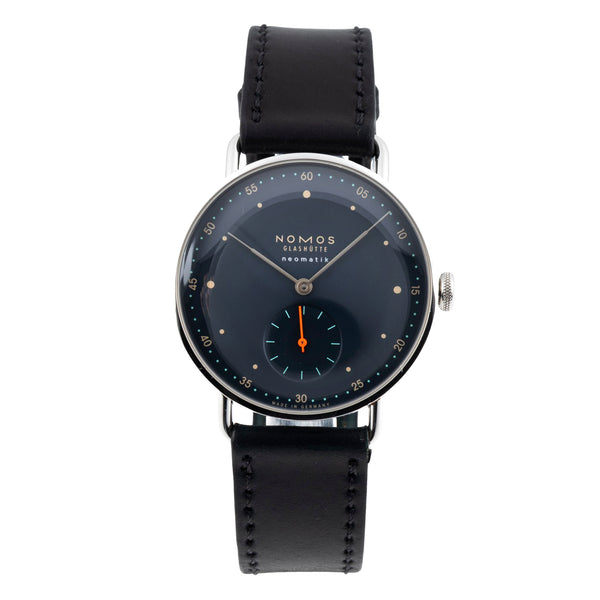Nomos Glashütte Metro Neomatik Nachtblau Automatik Ref. 1110 B&P NP: 3620,- € [2604908]