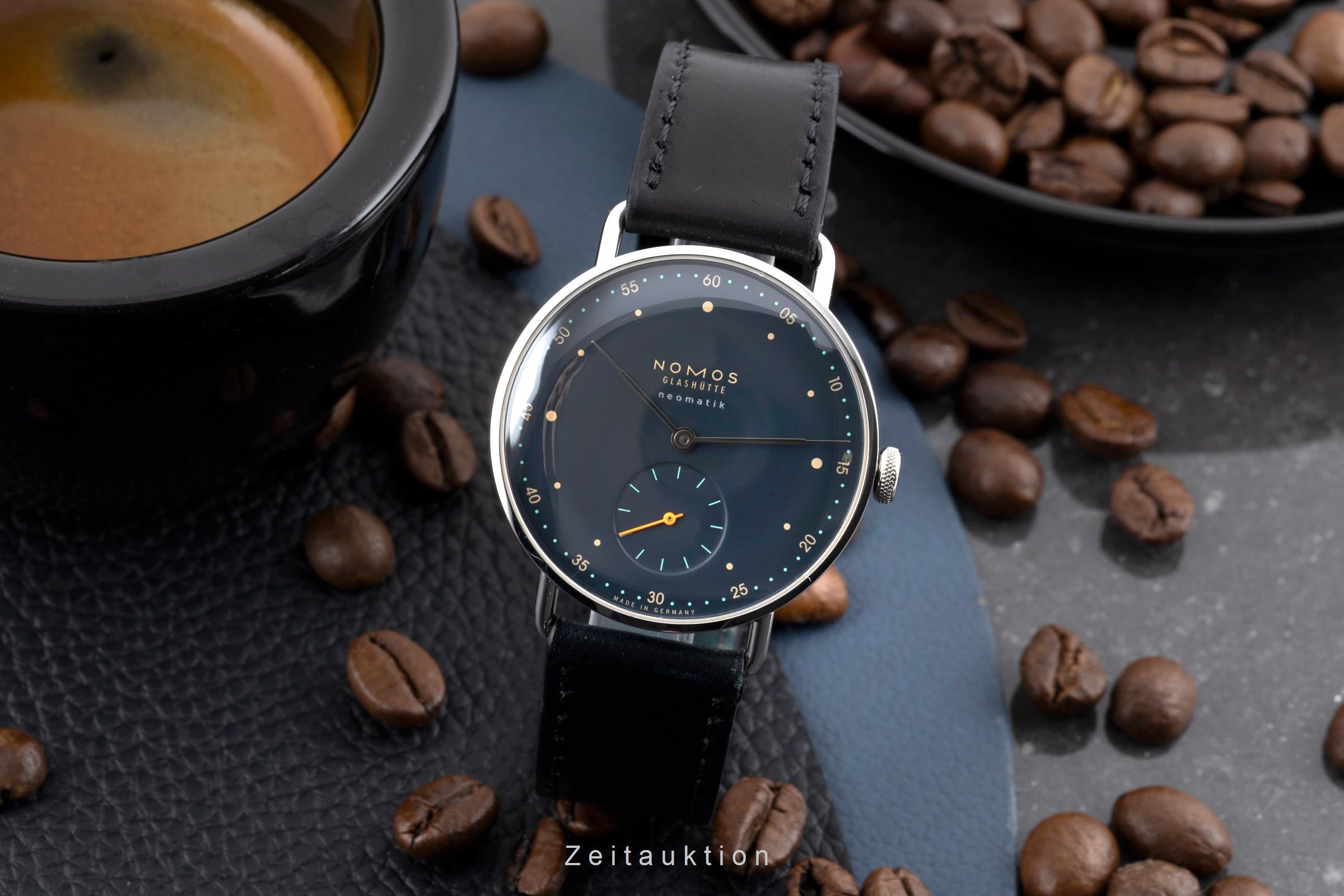Nomos Glashütte Metro Neomatik Nachtblau Automatik Ref. 1110 B&P NP: 3620,- € [2604908]