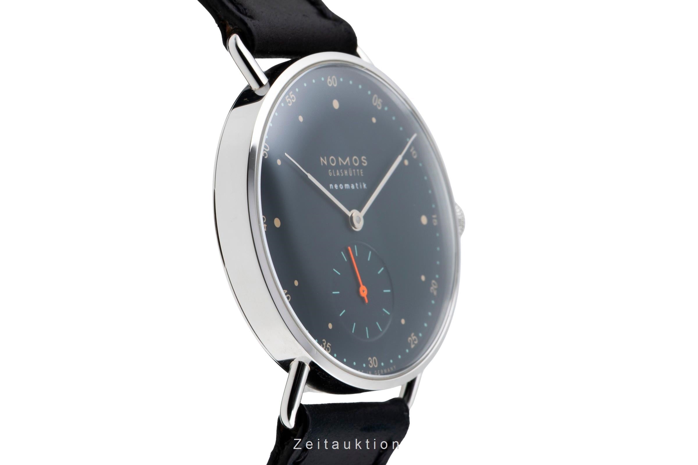 Nomos Glashütte Metro Neomatik Nachtblau Automatik Ref. 1110 B&P NP: 3620,- € [2604908]