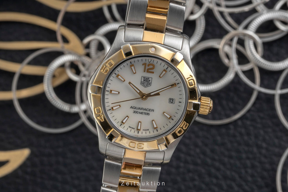 Tag Heuer Aquaracer acero / banado en oro cuarzo reloj para damas  WAF1424  [2604909]