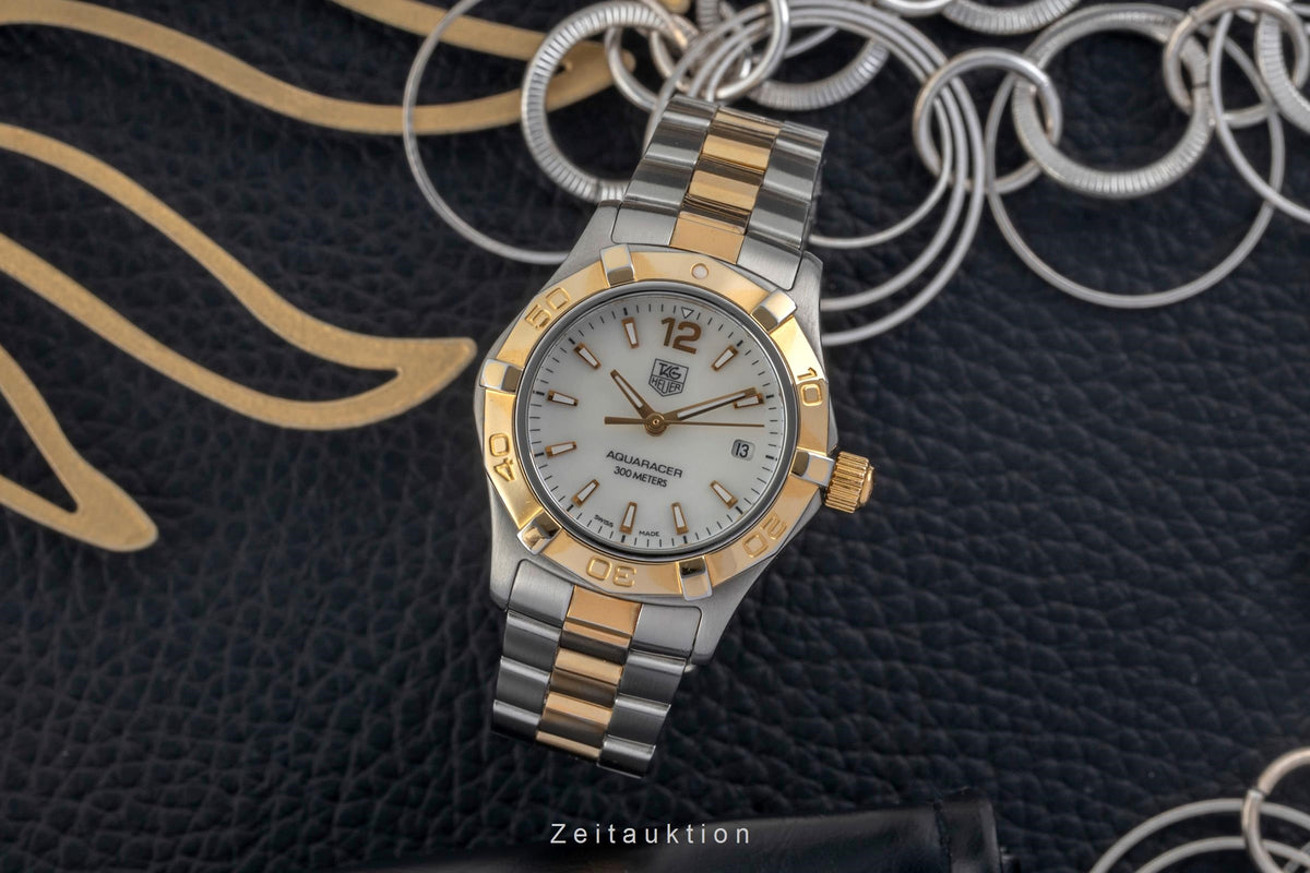 Tag Heuer Aquaracer acero / banado en oro cuarzo reloj para damas  WAF1424  [2604909]