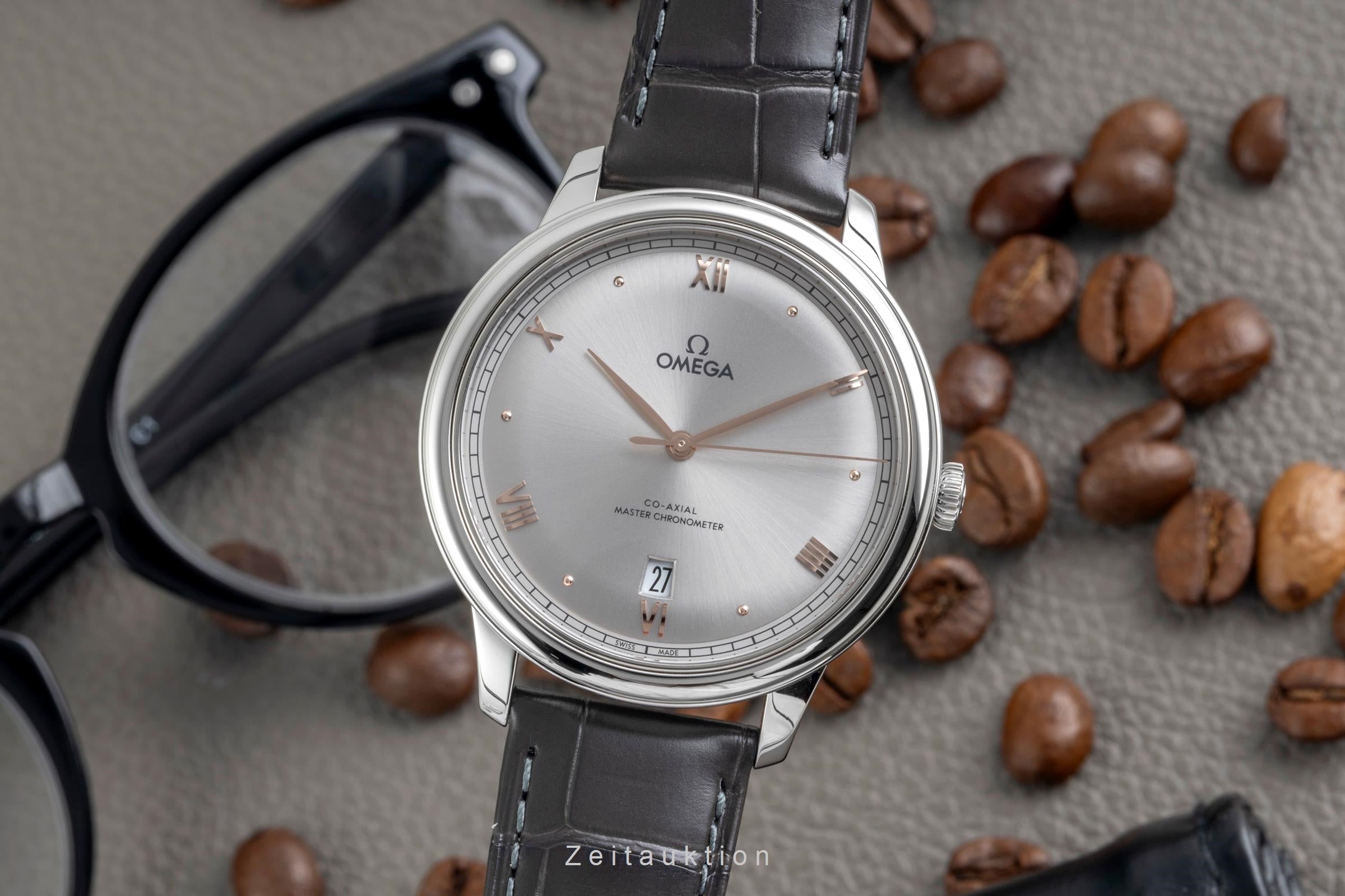 Omega De Ville acero automático reloj para caballeros 434.13.40.20.06.001 LP: 5000EUR  [2604911]
